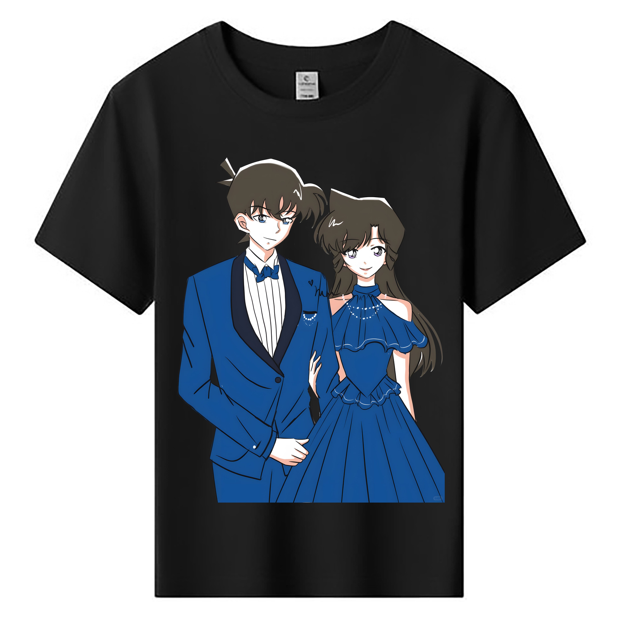 （画像用） 名探偵コナン 江戸川 コナン Detective Conan Conan Edogawa 綿100％キッズTシャツ（フロントプリント）
