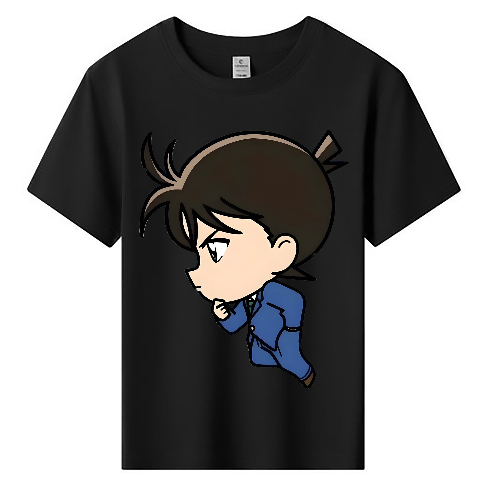 （画像用） 名探偵コナン 江戸川 コナン Detective Conan Conan Edogawa 綿100％キッズTシャツ（フロントプリント）