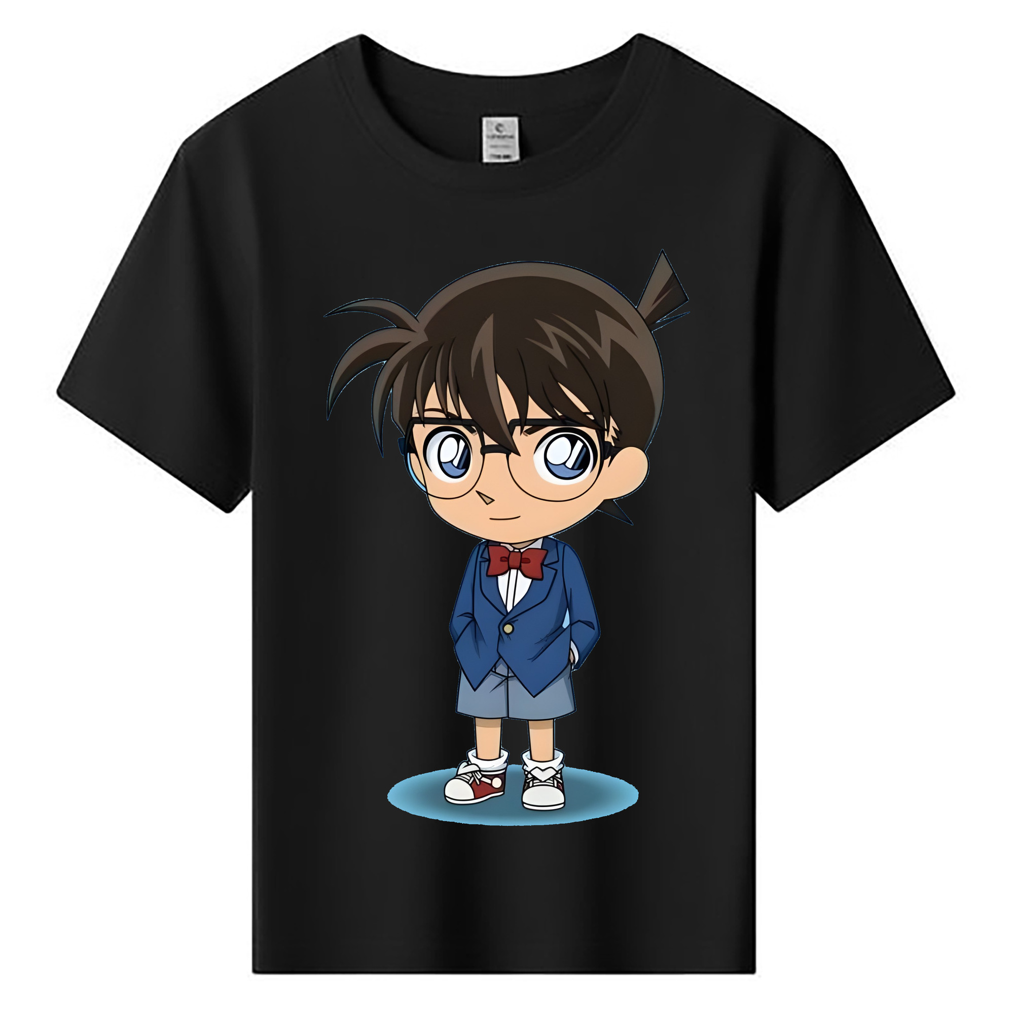 （画像用） 名探偵コナン 江戸川 コナン Detective Conan Conan Edogawa 綿100％キッズTシャツ（フロントプリント）