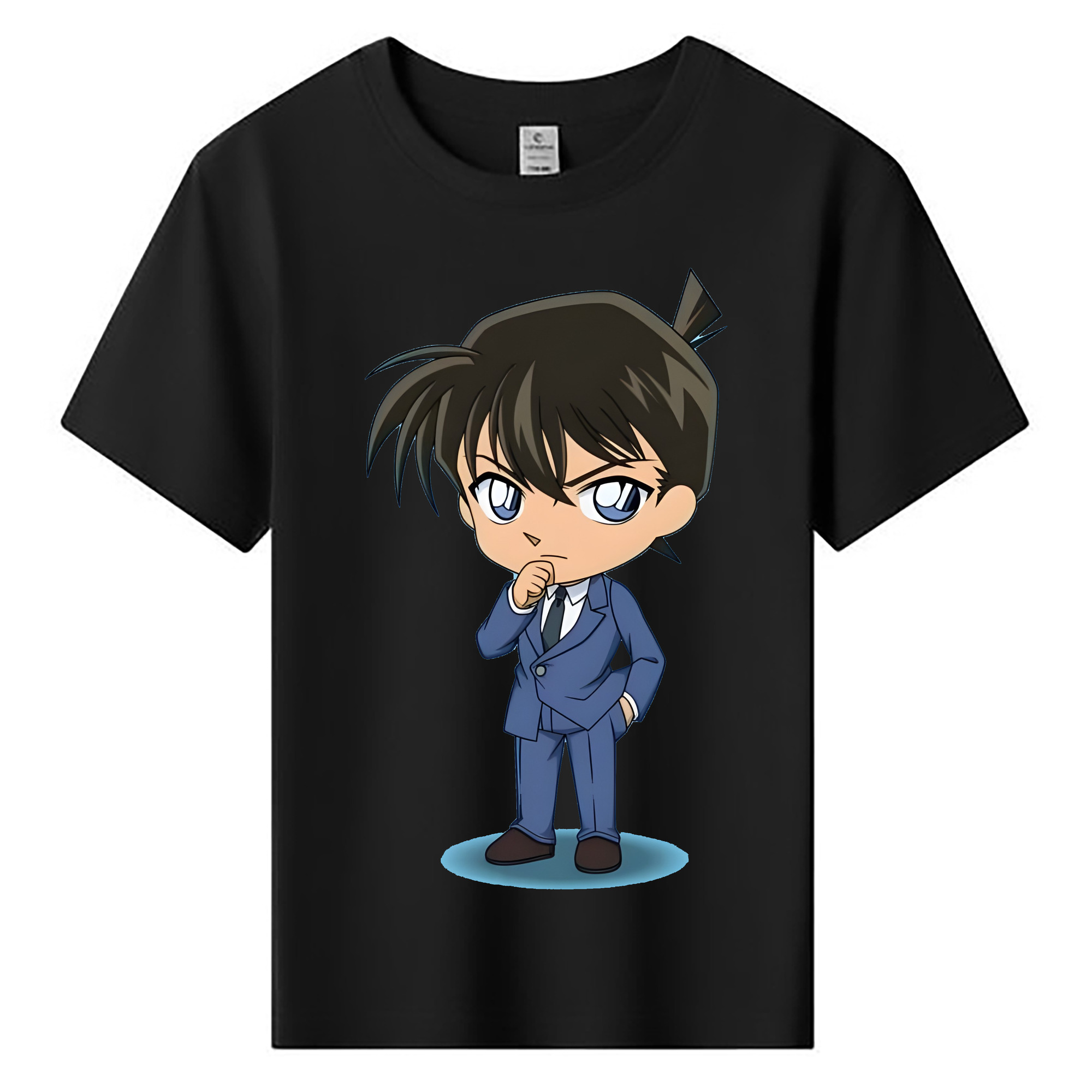 （画像用） 名探偵コナン 江戸川 コナン Detective Conan Conan Edogawa 綿100％キッズTシャツ（フロントプリント）