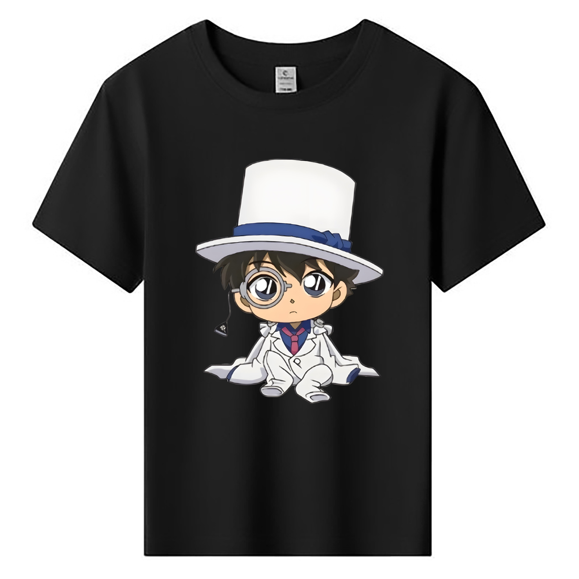 （画像用） 名探偵コナン くろば かいと Detective Conan Kuroba Kaito 綿100％キッズTシャツ（フロントプリント）