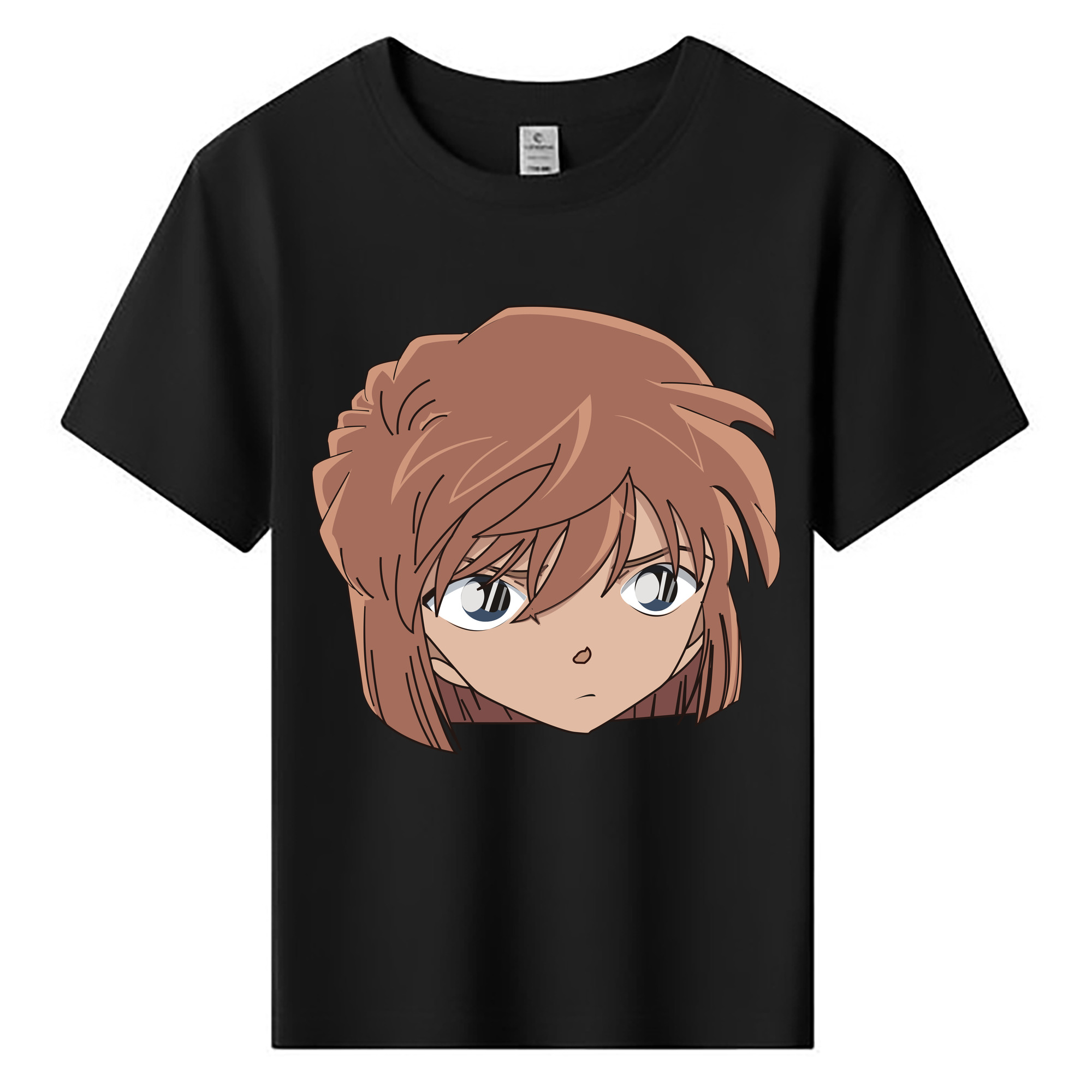 （画像用） 名探偵コナン 灰原 哀 はいばら あい Detective Conan Anita Hailey、Vi Graythorn Haibara Ai 綿100％キッズTシャツ（フロントプリント）