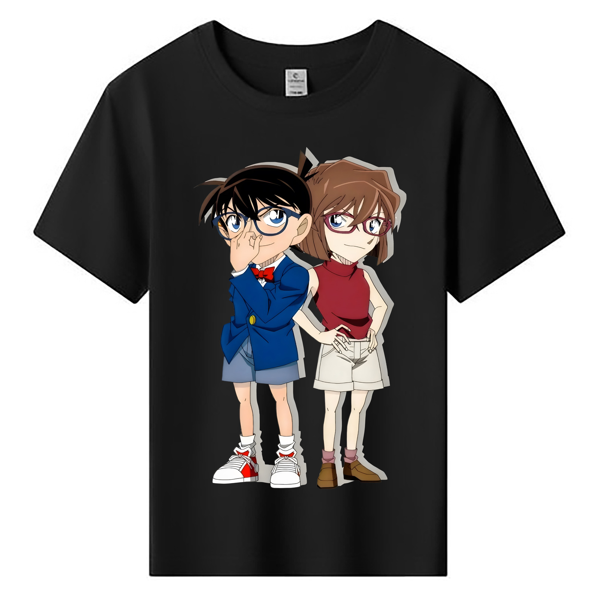 （画像用） 名探偵コナン 灰原 哀 はいばら あい Detective Conan Anita Hailey、Vi Graythorn Haibara Ai 綿100％キッズTシャツ（フロントプリント）