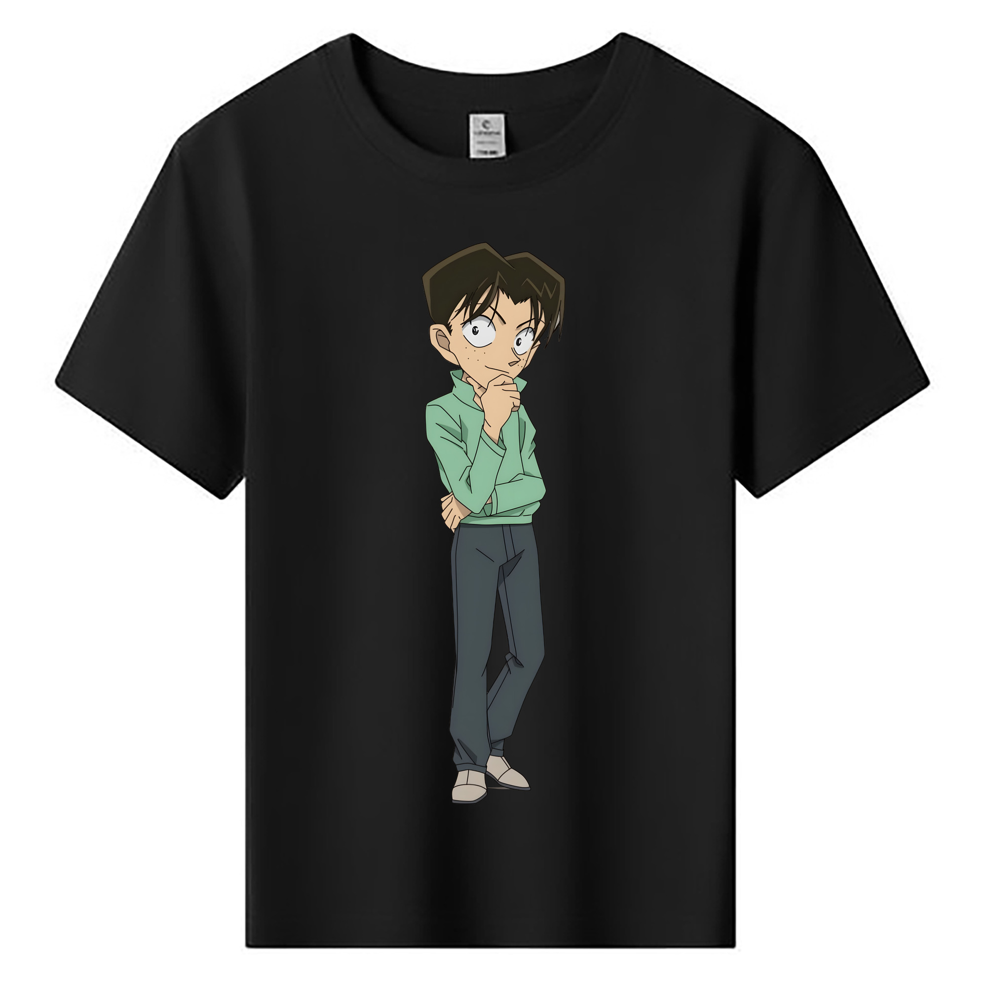 （画像用） 名探偵コナン 円谷 光彦 つぶらや みつひこ Detective Conan Mitch Tennyson 綿100％キッズTシャツ（フロントプリント）