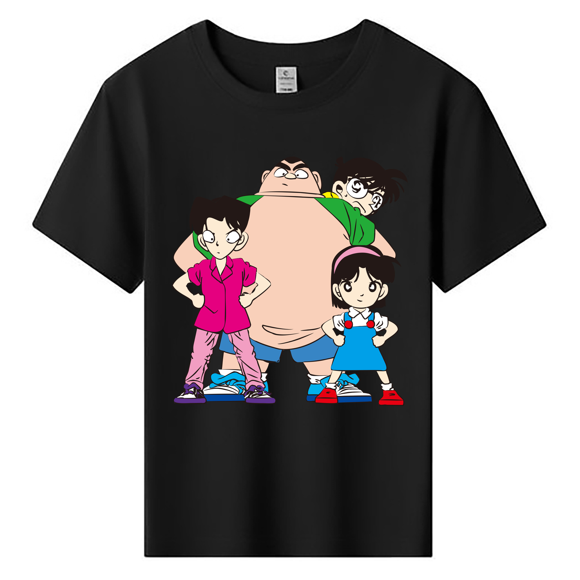（画像用） 名探偵コナン Detective Conan 綿100％キッズTシャツ（フロントプリント）