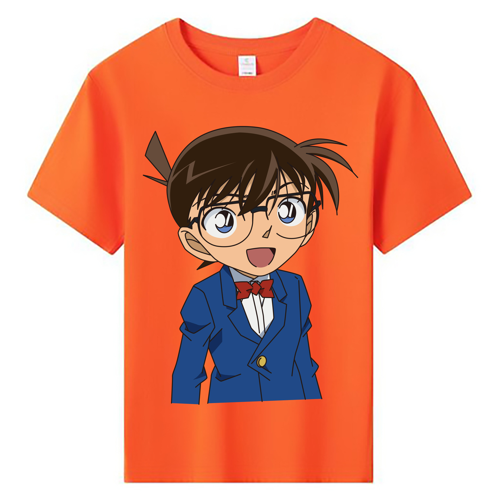 （画像用） 名探偵コナン 江戸川 コナン Detective Conan Conan Edogawa 綿100％キッズTシャツ（フロントプリント）