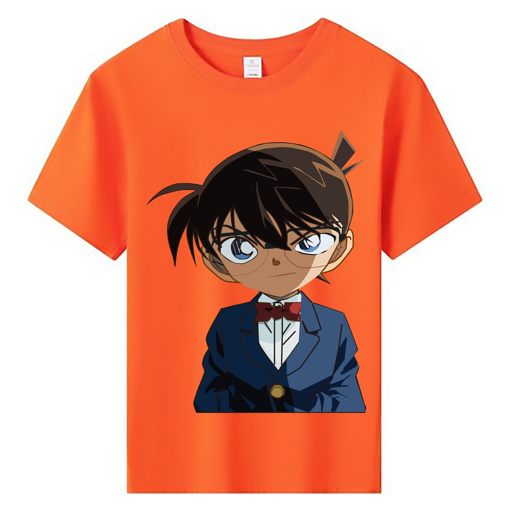 （画像用） 名探偵コナン 江戸川 コナン Detective Conan Conan Edogawa 綿100％キッズTシャツ（フロントプリント）