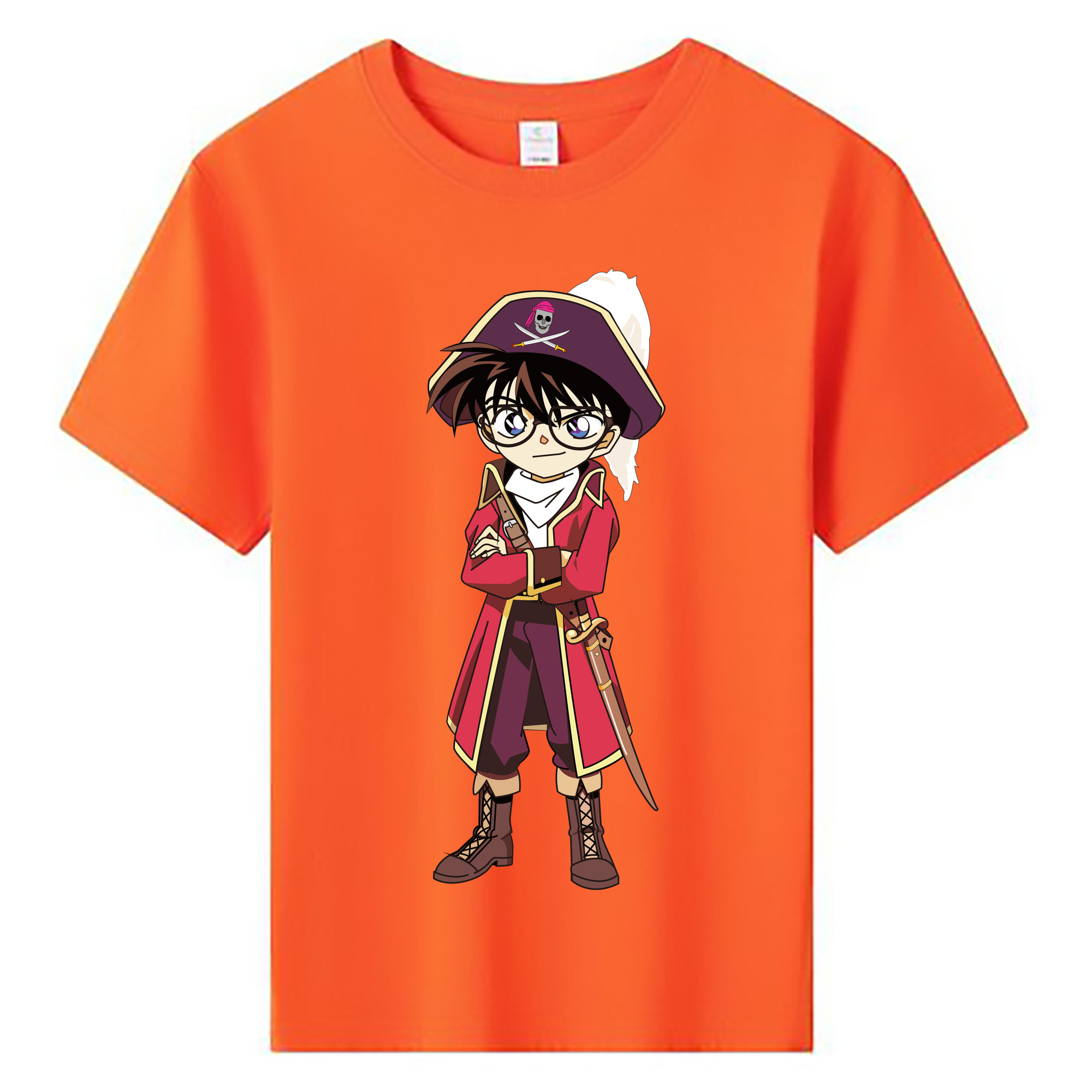 （画像用） 名探偵コナン 江戸川 コナン Detective Conan Conan Edogawa 綿100％キッズTシャツ（フロントプリント）