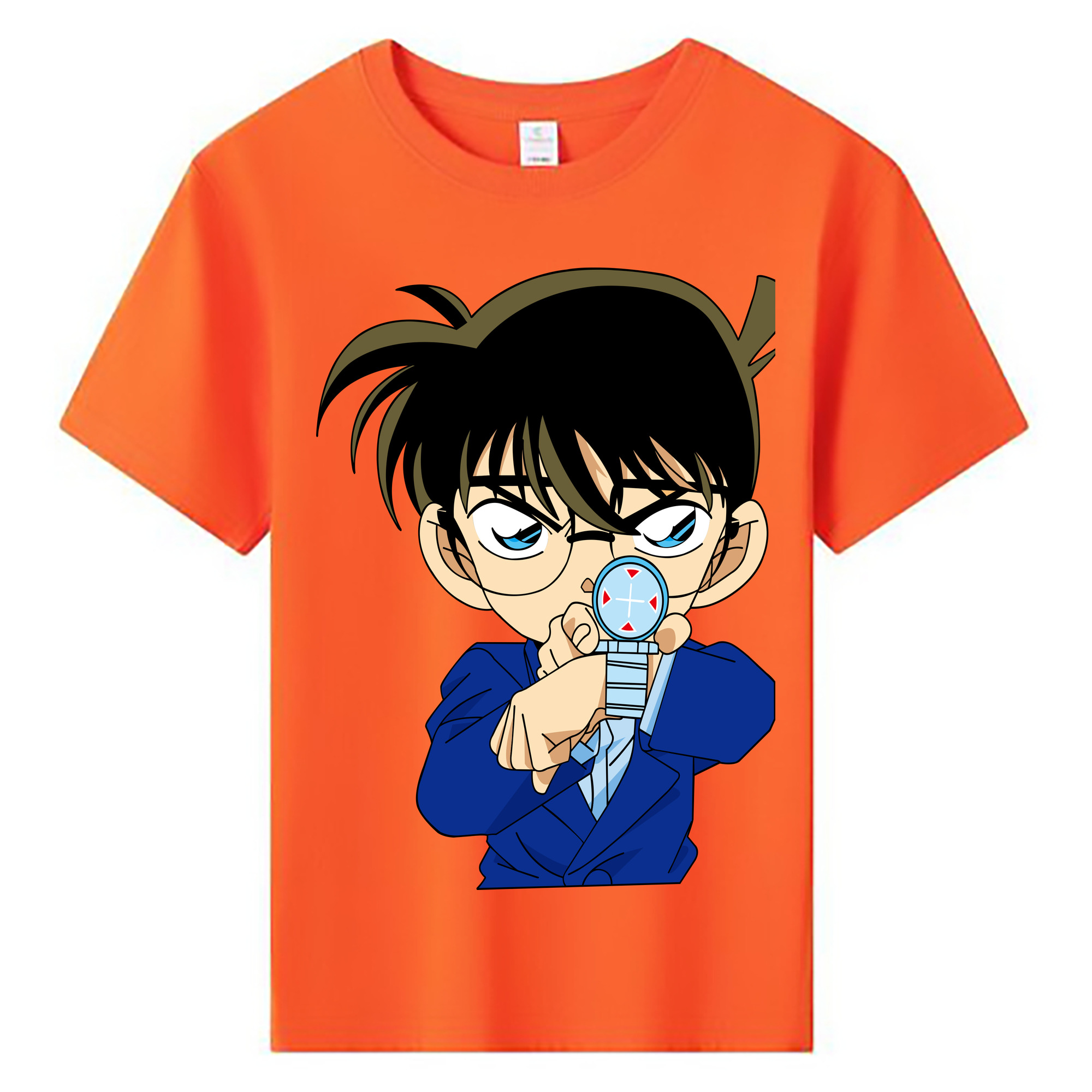（画像用） 名探偵コナン 江戸川 コナン Detective Conan Conan Edogawa 綿100％キッズTシャツ（フロントプリント）