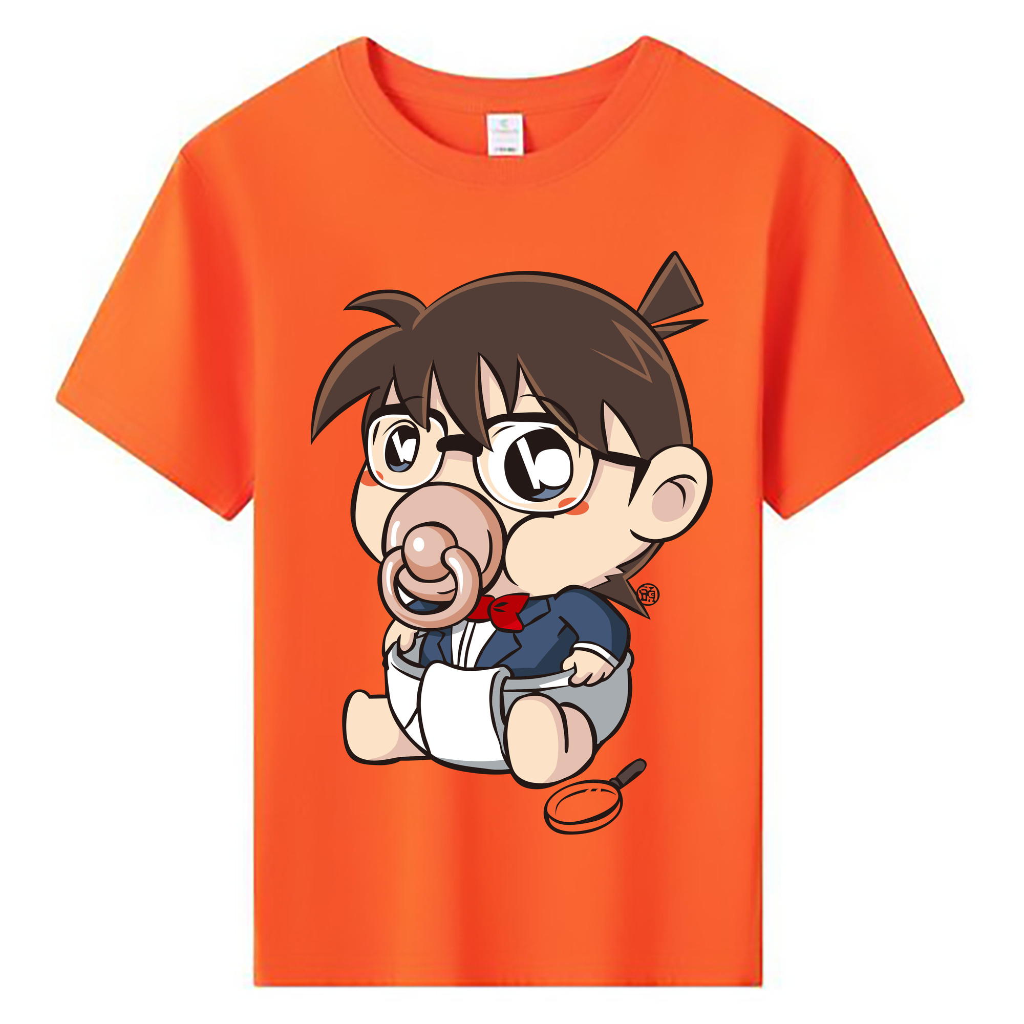 （画像用） 名探偵コナン 江戸川 コナン Detective Conan Conan Edogawa 綿100％キッズTシャツ（フロントプリント）