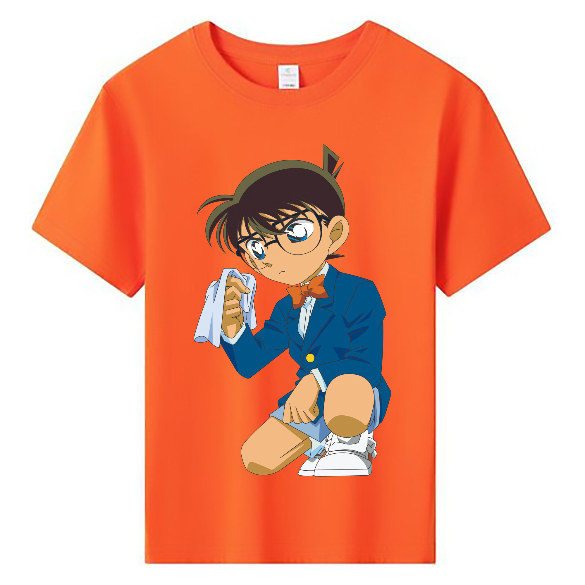 （画像用） 名探偵コナン 江戸川 コナン Detective Conan Conan Edogawa 綿100％キッズTシャツ（フロントプリント）