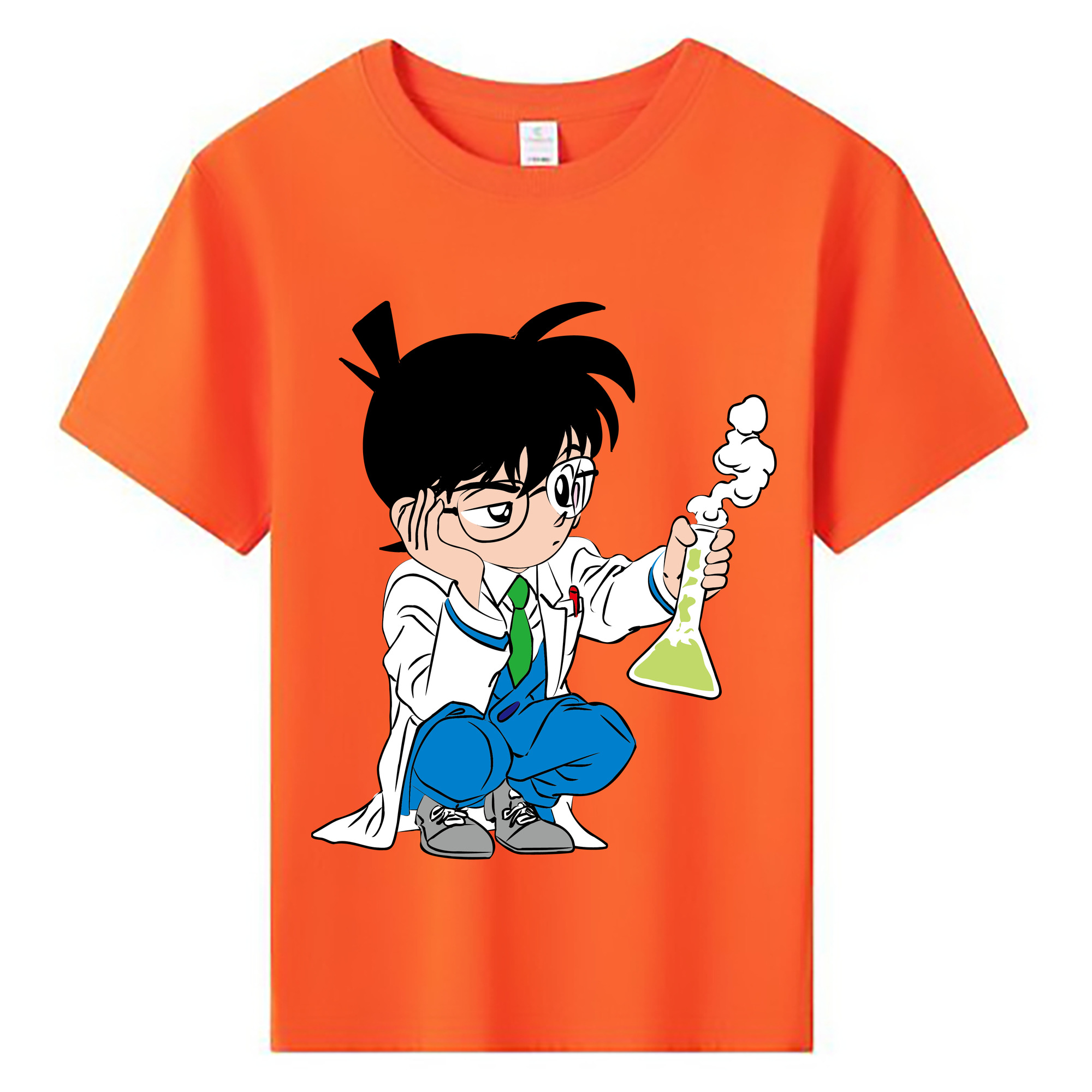 （画像用） 名探偵コナン 江戸川 コナン Detective Conan Conan Edogawa 綿100％キッズTシャツ（フロントプリント）