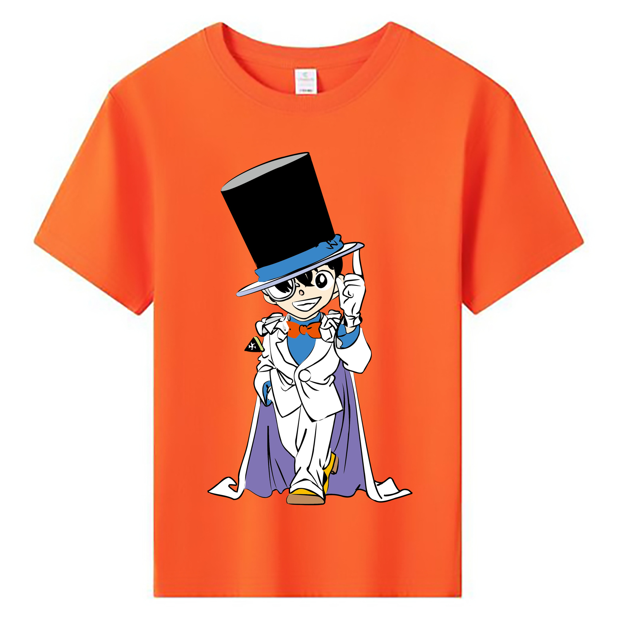 （画像用） 名探偵コナン 江戸川 コナン Detective Conan Conan Edogawa 綿100％キッズTシャツ（フロントプリント）