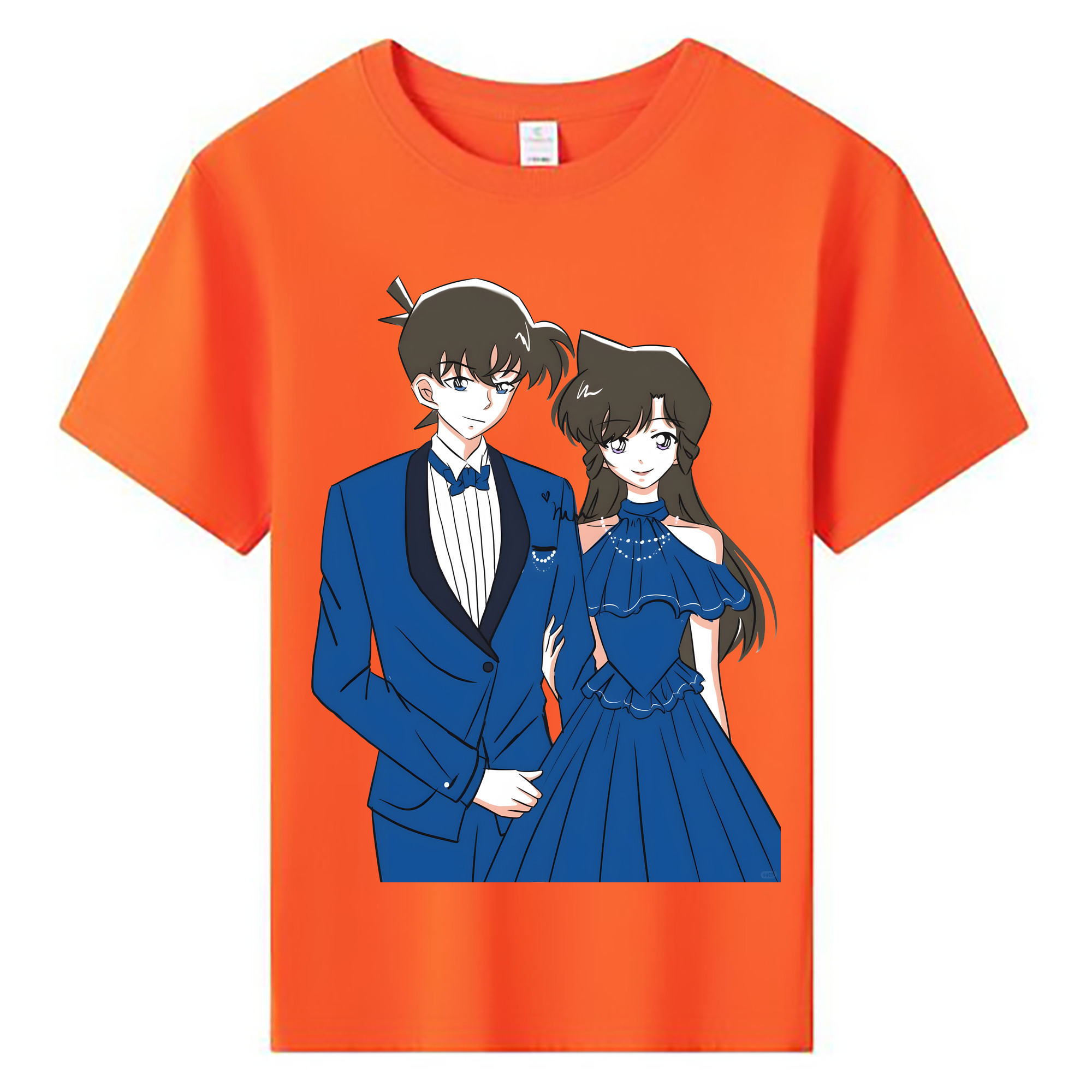 （画像用） 名探偵コナン 江戸川 コナン Detective Conan Conan Edogawa 綿100％キッズTシャツ（フロントプリント）