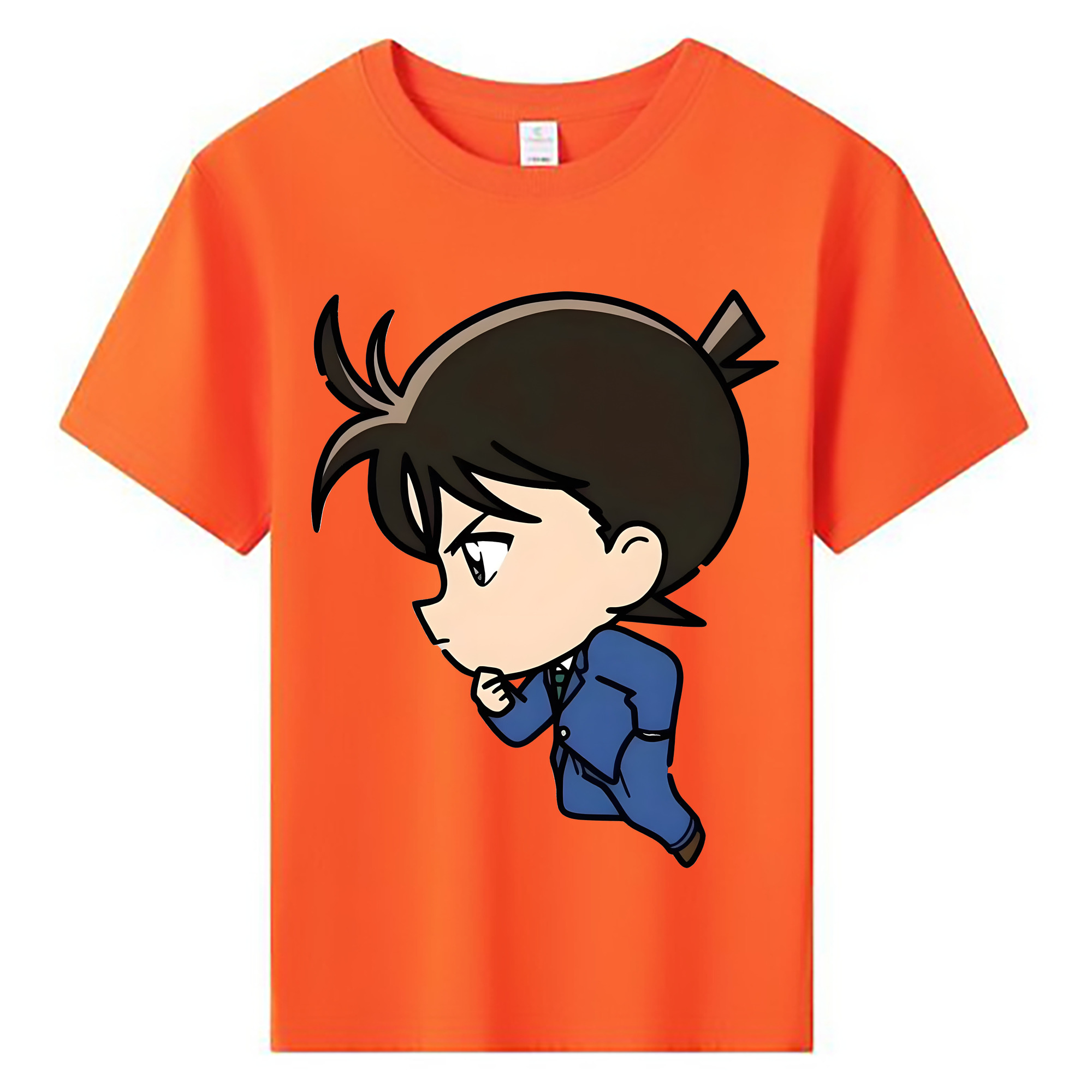 （画像用） 名探偵コナン 江戸川 コナン Detective Conan Conan Edogawa 綿100％キッズTシャツ（フロントプリント）