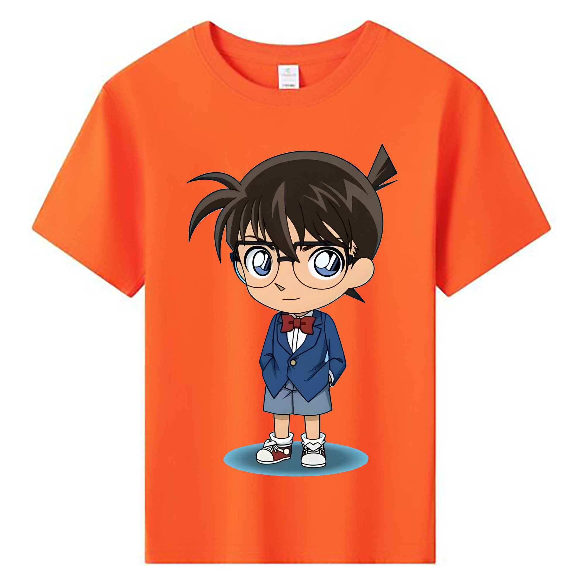 （画像用） 名探偵コナン 江戸川 コナン Detective Conan Conan Edogawa 綿100％キッズTシャツ（フロントプリント）