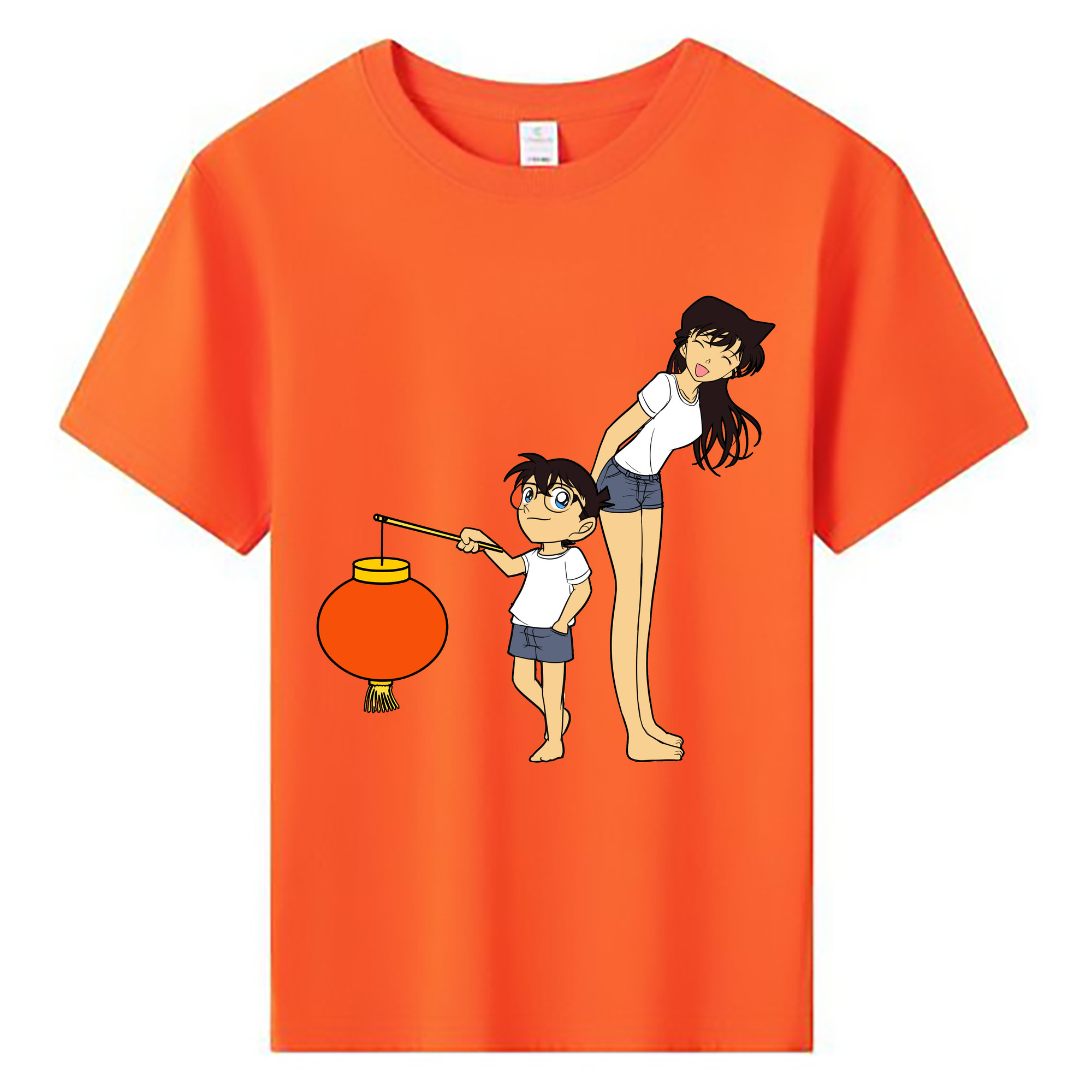 （画像用） 名探偵コナン 毛利 蘭 もうり らん、モーリ ラン Detective Conan Rachel Moore 綿100％キッズTシャツ（フロントプリント）