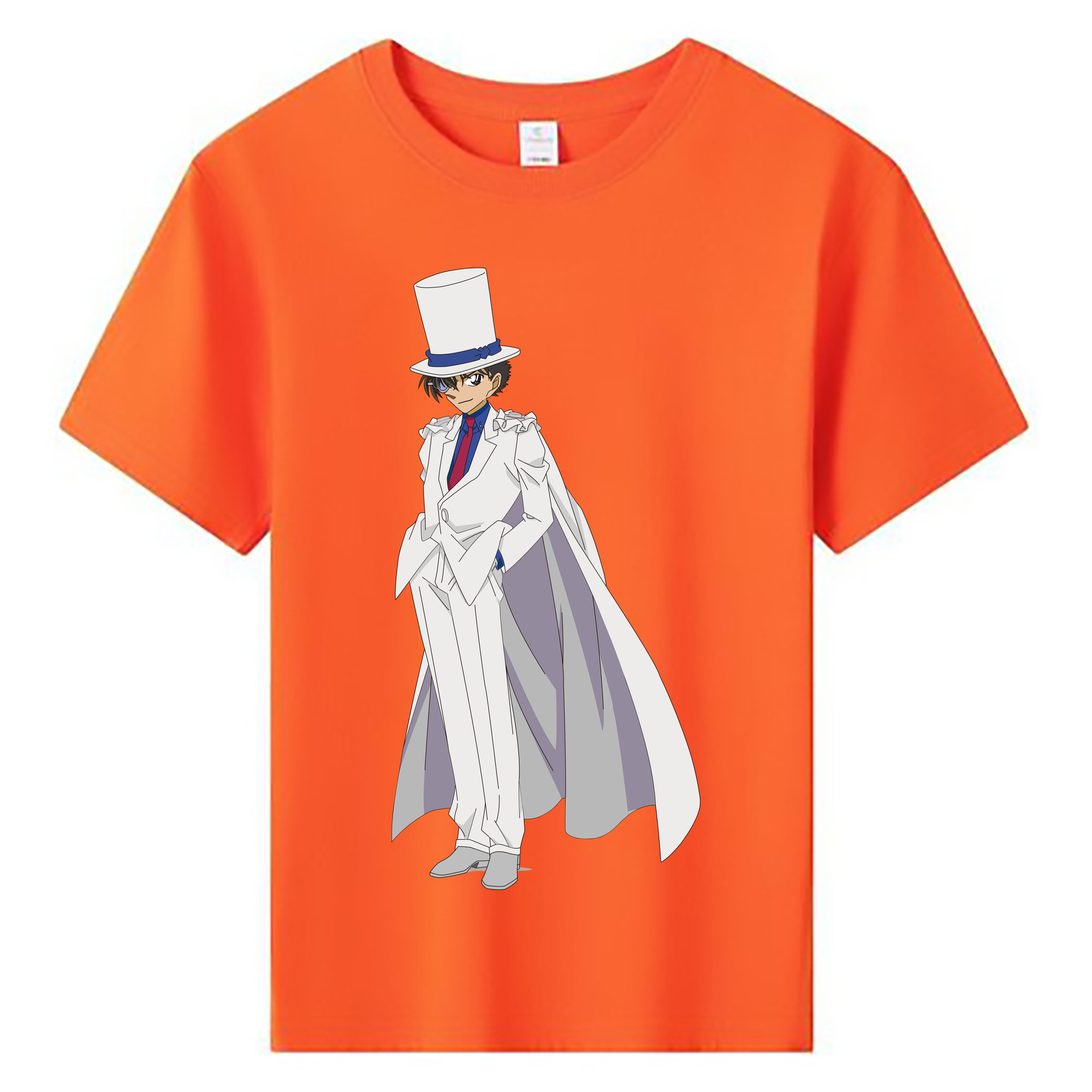 （画像用） 名探偵コナン くろば かいと Detective Conan Kuroba Kaito 綿100％キッズTシャツ（フロントプリント）
