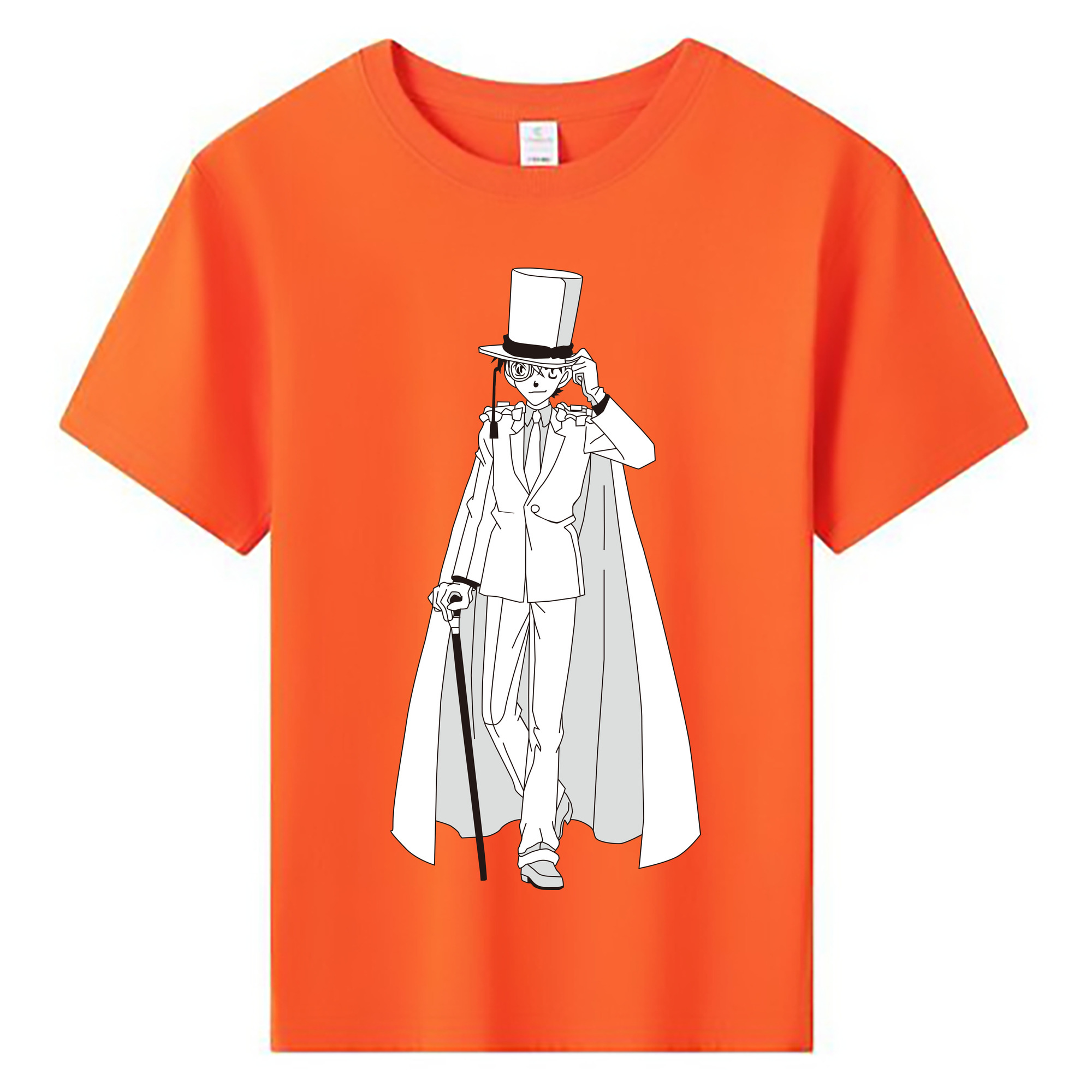 （画像用） 名探偵コナン くろば かいと Detective Conan Kuroba Kaito 綿100％キッズTシャツ（フロントプリント）