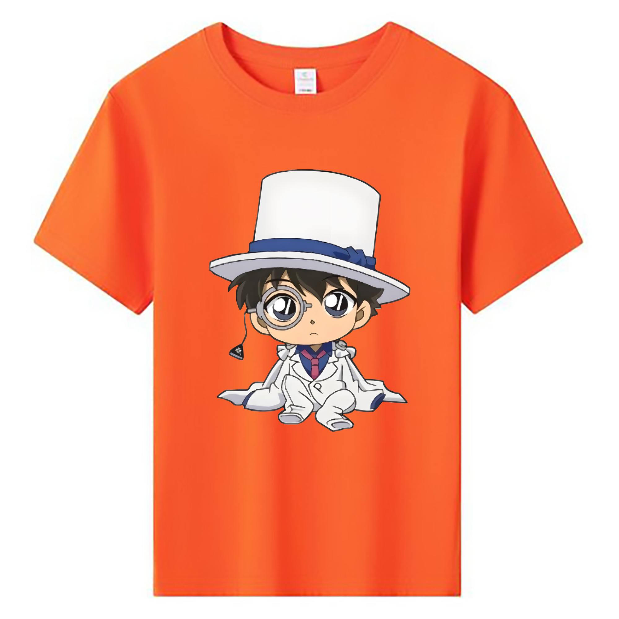 （画像用） 名探偵コナン くろば かいと Detective Conan Kuroba Kaito 綿100％キッズTシャツ（フロントプリント）