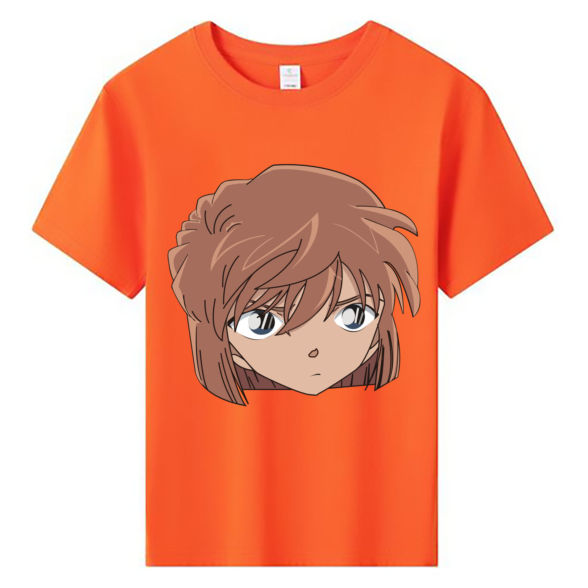 （画像用） 名探偵コナン 灰原 哀 はいばら あい Detective Conan Anita Hailey、Vi Graythorn Haibara Ai 綿100％キッズTシャツ（フロントプリント）