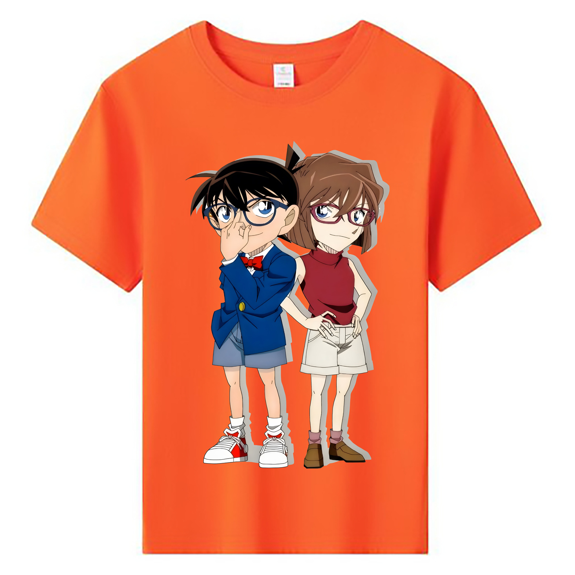 （画像用） 名探偵コナン 灰原 哀 はいばら あい Detective Conan Anita Hailey、Vi Graythorn Haibara Ai 綿100％キッズTシャツ（フロントプリント）