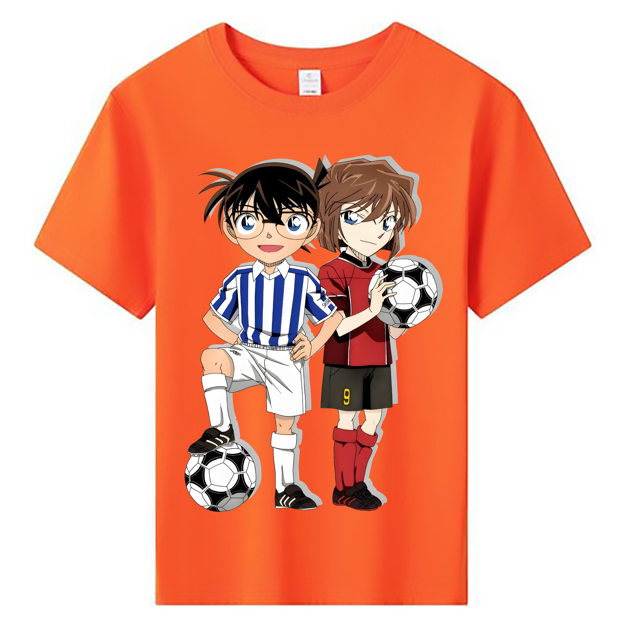 （画像用） 名探偵コナン 灰原 哀 はいばら あい Detective Conan Anita Hailey、Vi Graythorn Haibara Ai 綿100％キッズTシャツ（フロントプリント）