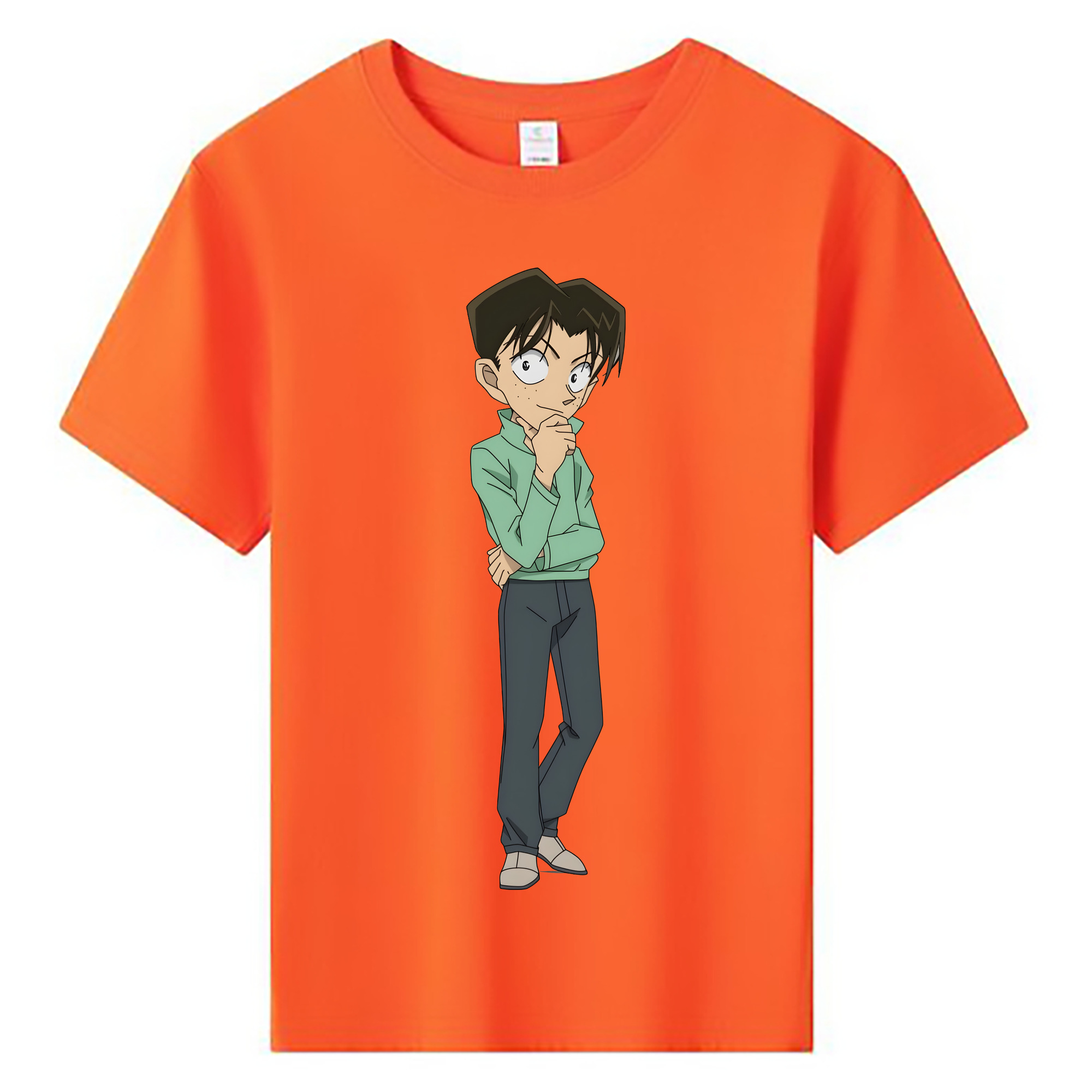 （画像用） 名探偵コナン 円谷 光彦 つぶらや みつひこ Detective Conan Mitch Tennyson 綿100％キッズTシャツ（フロントプリント）