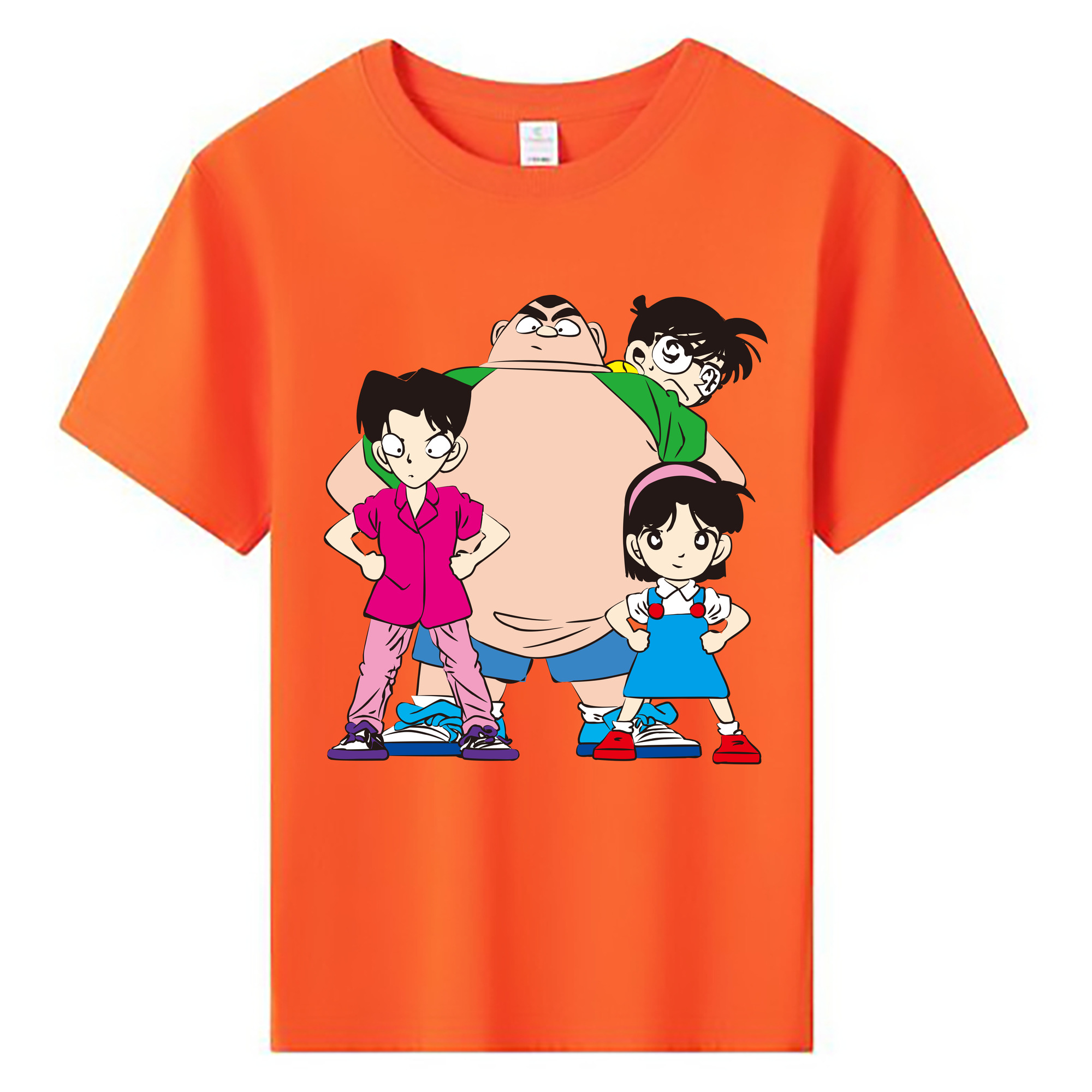 （画像用） 名探偵コナン Detective Conan 綿100％キッズTシャツ（フロントプリント）