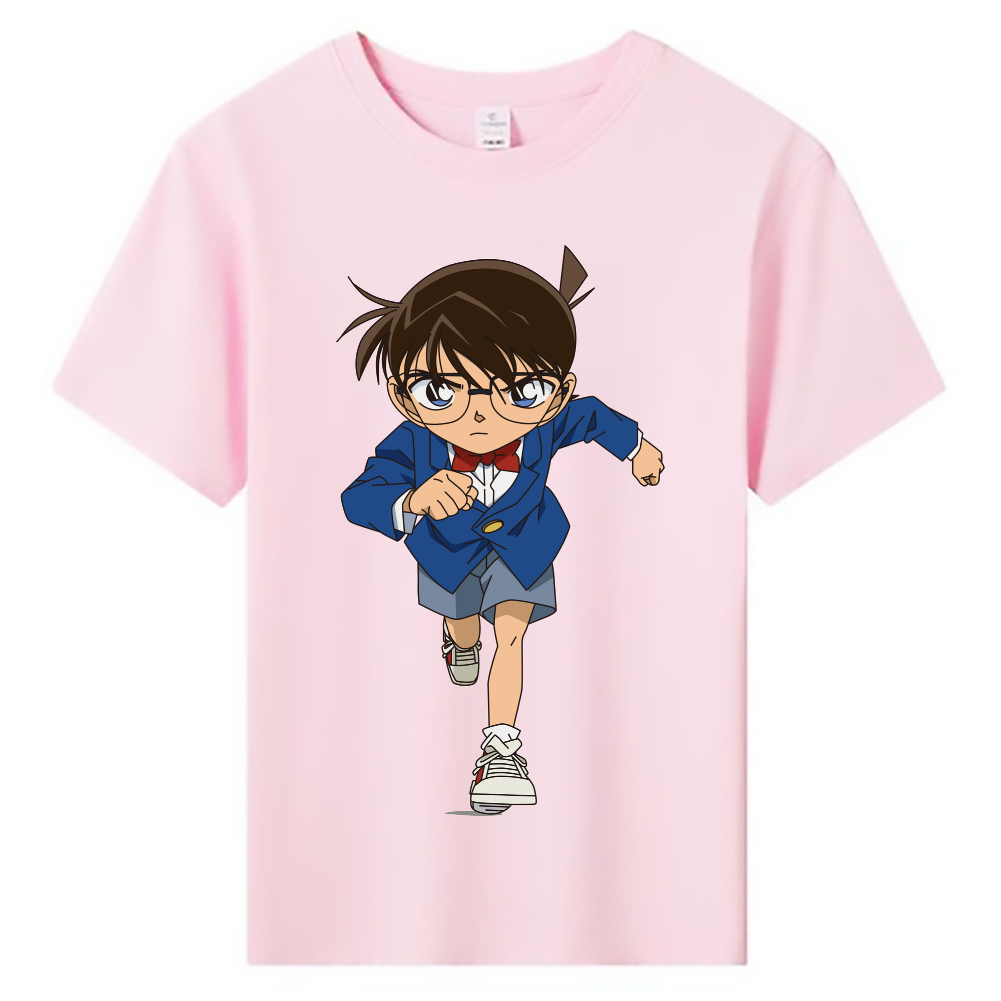 （画像用） 名探偵コナン 江戸川 コナン Detective Conan Conan Edogawa 綿100％キッズTシャツ（フロントプリント）