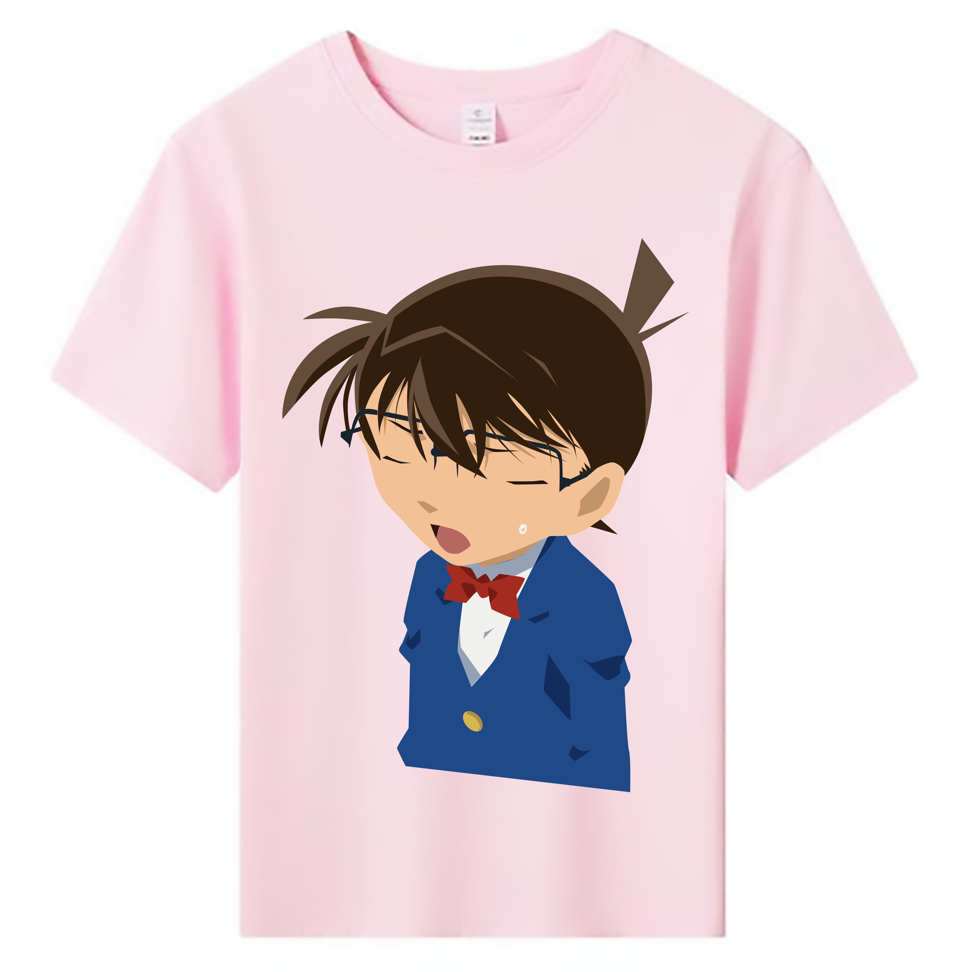 （画像用） 名探偵コナン 江戸川 コナン Detective Conan Conan Edogawa 綿100％キッズTシャツ（フロントプリント）