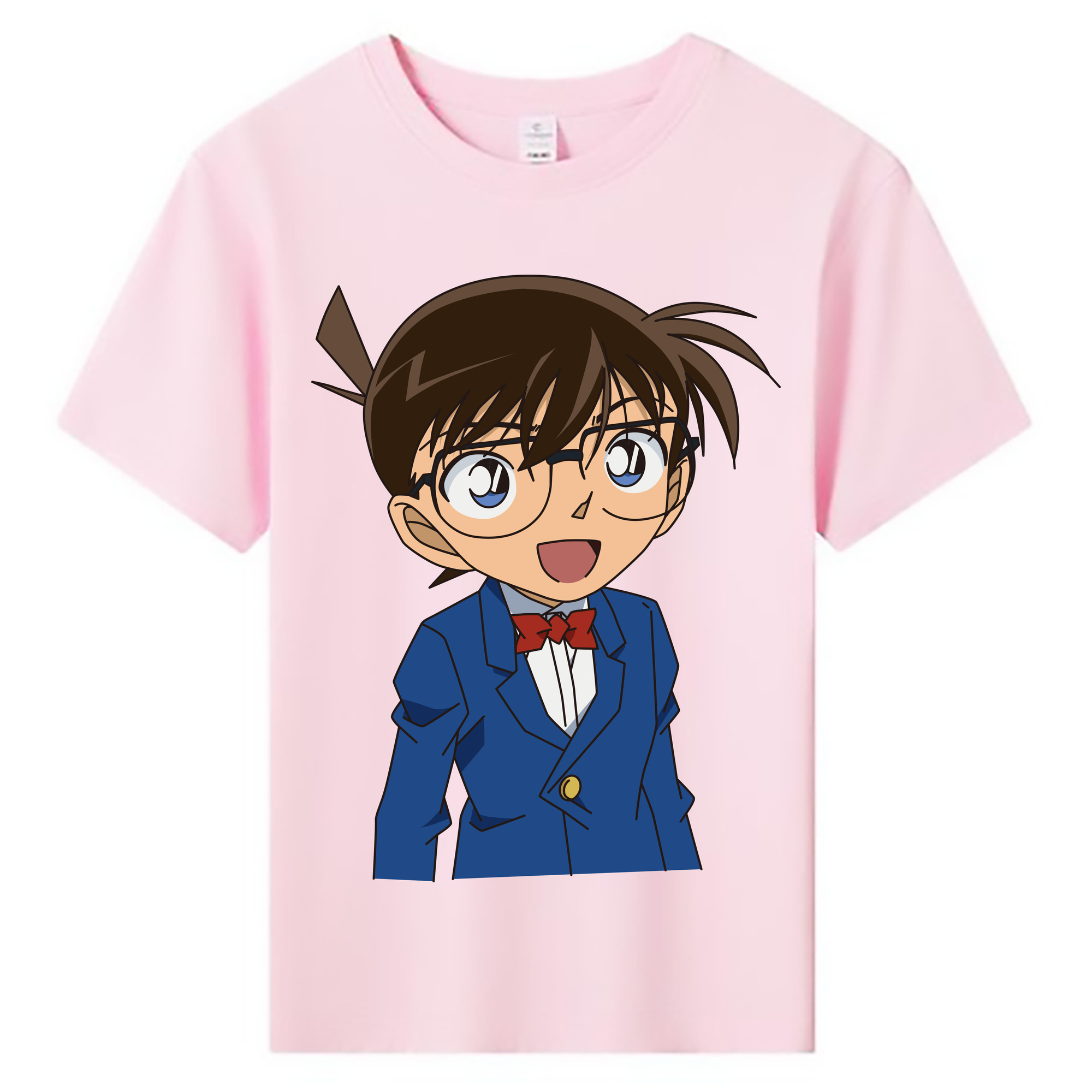 （画像用） 名探偵コナン 江戸川 コナン Detective Conan Conan Edogawa 綿100％キッズTシャツ（フロントプリント）