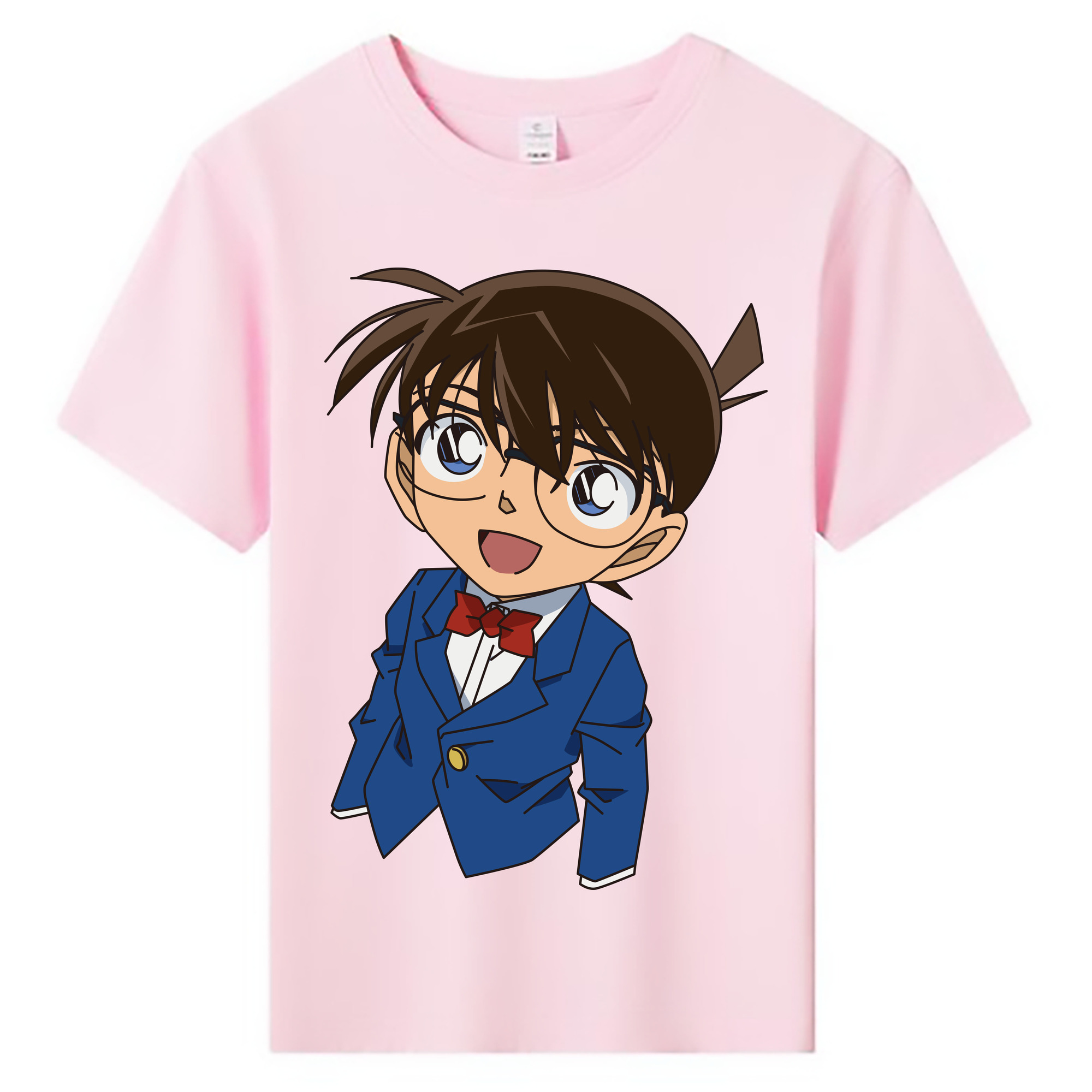 （画像用） 名探偵コナン 江戸川 コナン Detective Conan Conan Edogawa 綿100％キッズTシャツ（フロントプリント）