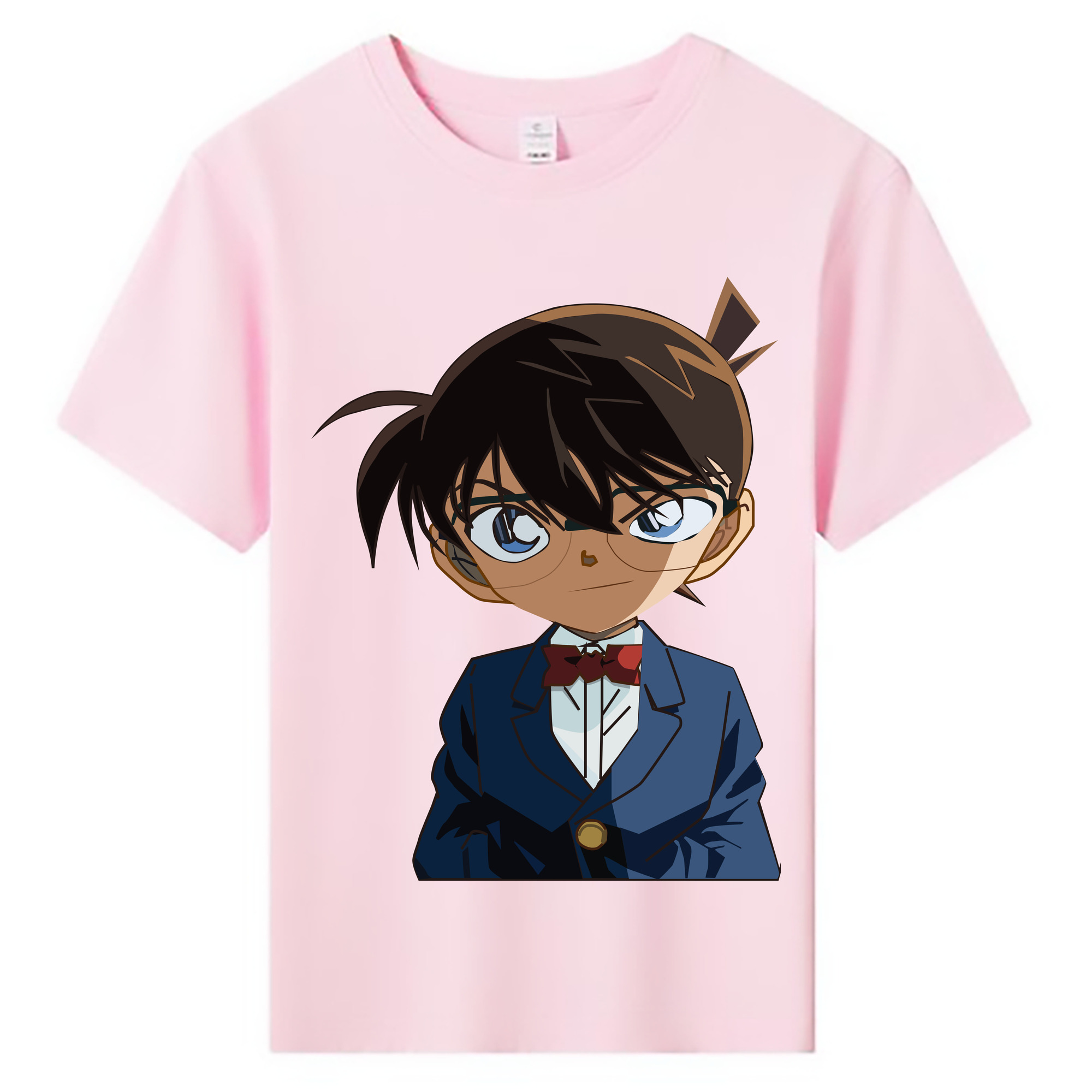 （画像用） 名探偵コナン 江戸川 コナン Detective Conan Conan Edogawa 綿100％キッズTシャツ（フロントプリント）