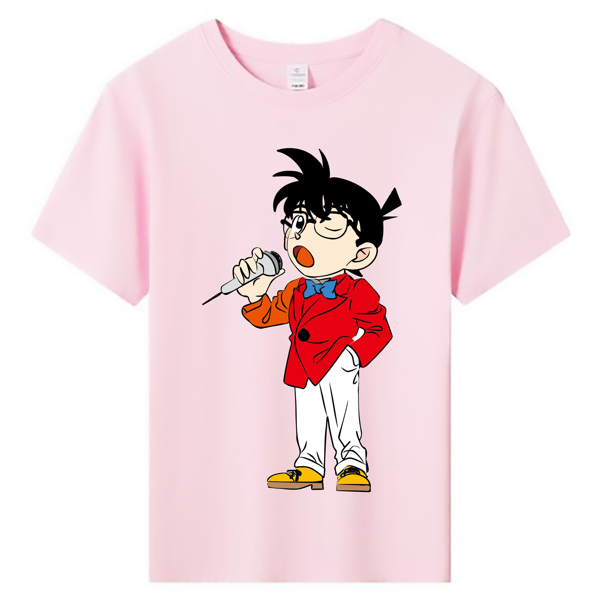 （画像用） 名探偵コナン 江戸川 コナン Detective Conan Conan Edogawa 綿100％キッズTシャツ（フロントプリント）