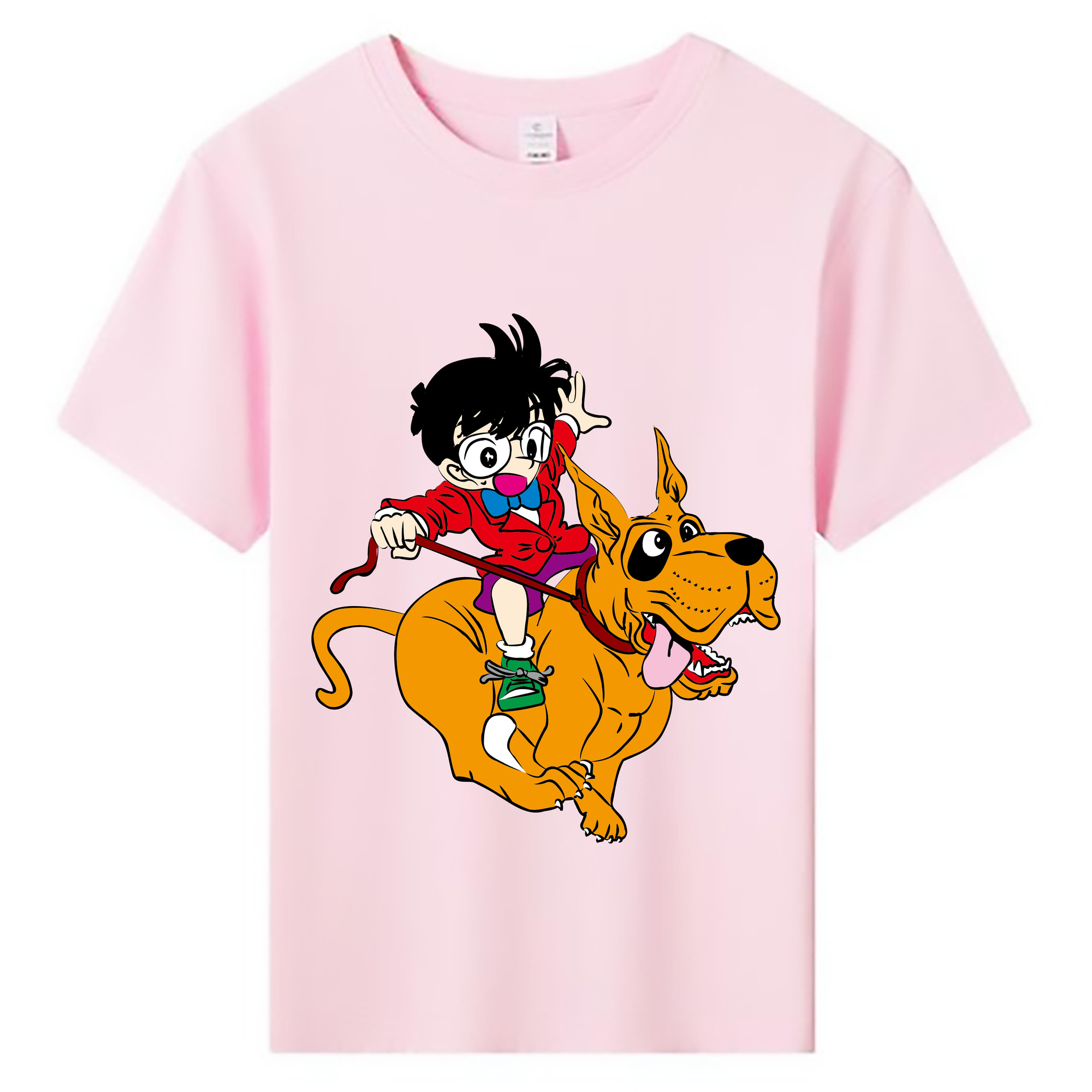 （画像用） 名探偵コナン 江戸川 コナン Detective Conan Conan Edogawa 綿100％キッズTシャツ（フロントプリント）