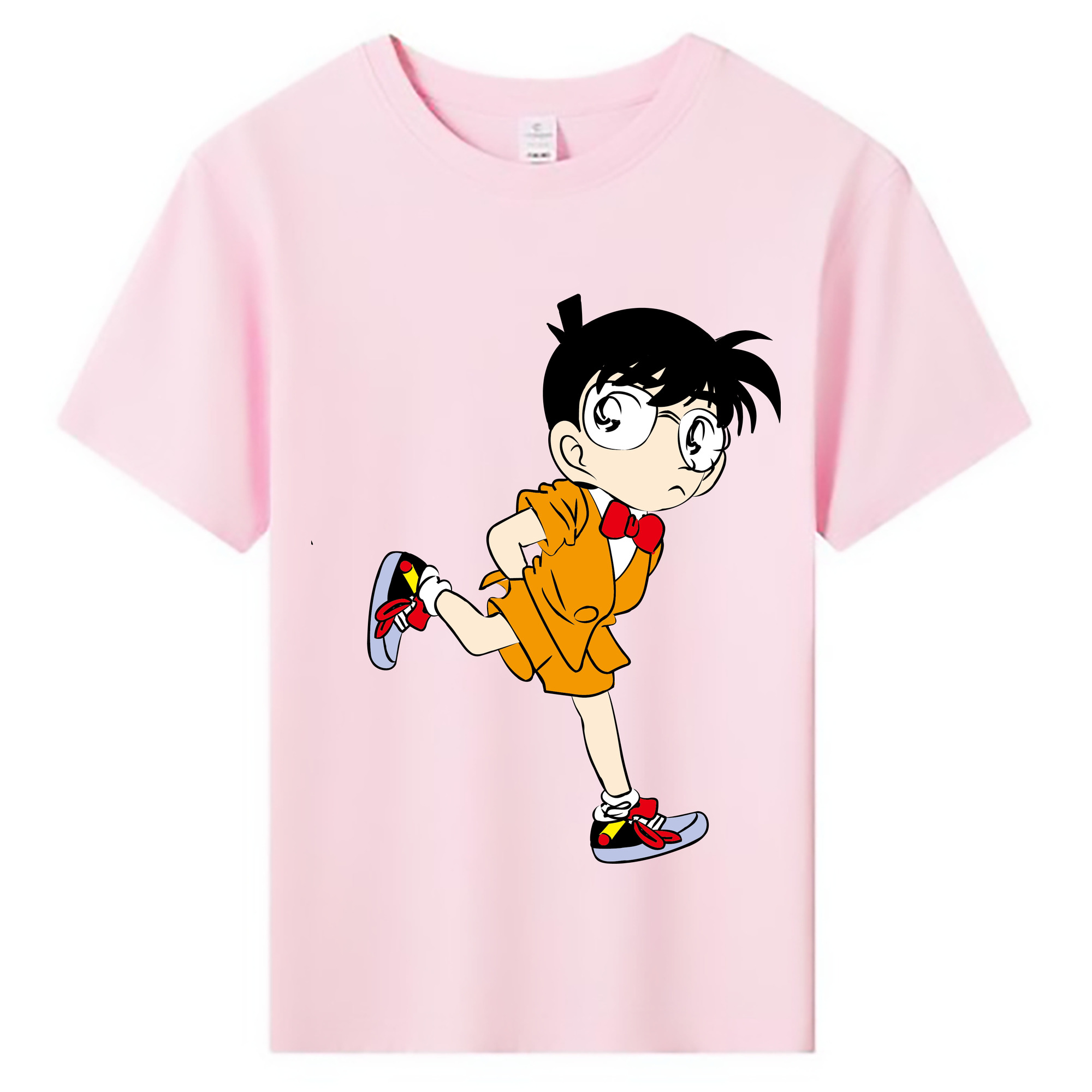 （画像用） 名探偵コナン 江戸川 コナン Detective Conan Conan Edogawa 綿100％キッズTシャツ（フロントプリント）