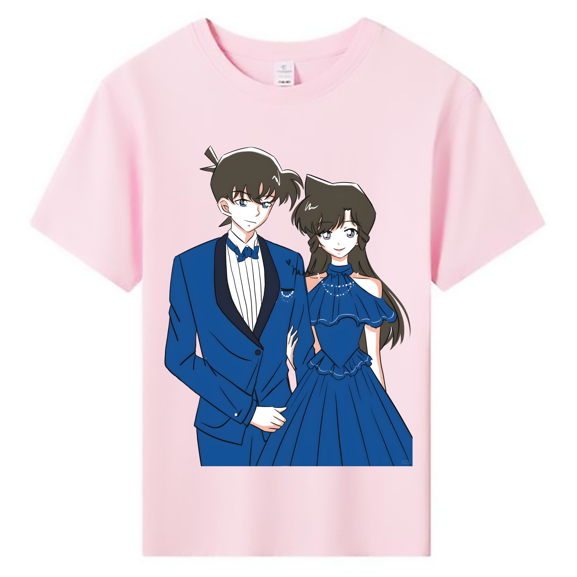 （画像用） 名探偵コナン 江戸川 コナン Detective Conan Conan Edogawa 綿100％キッズTシャツ（フロントプリント）