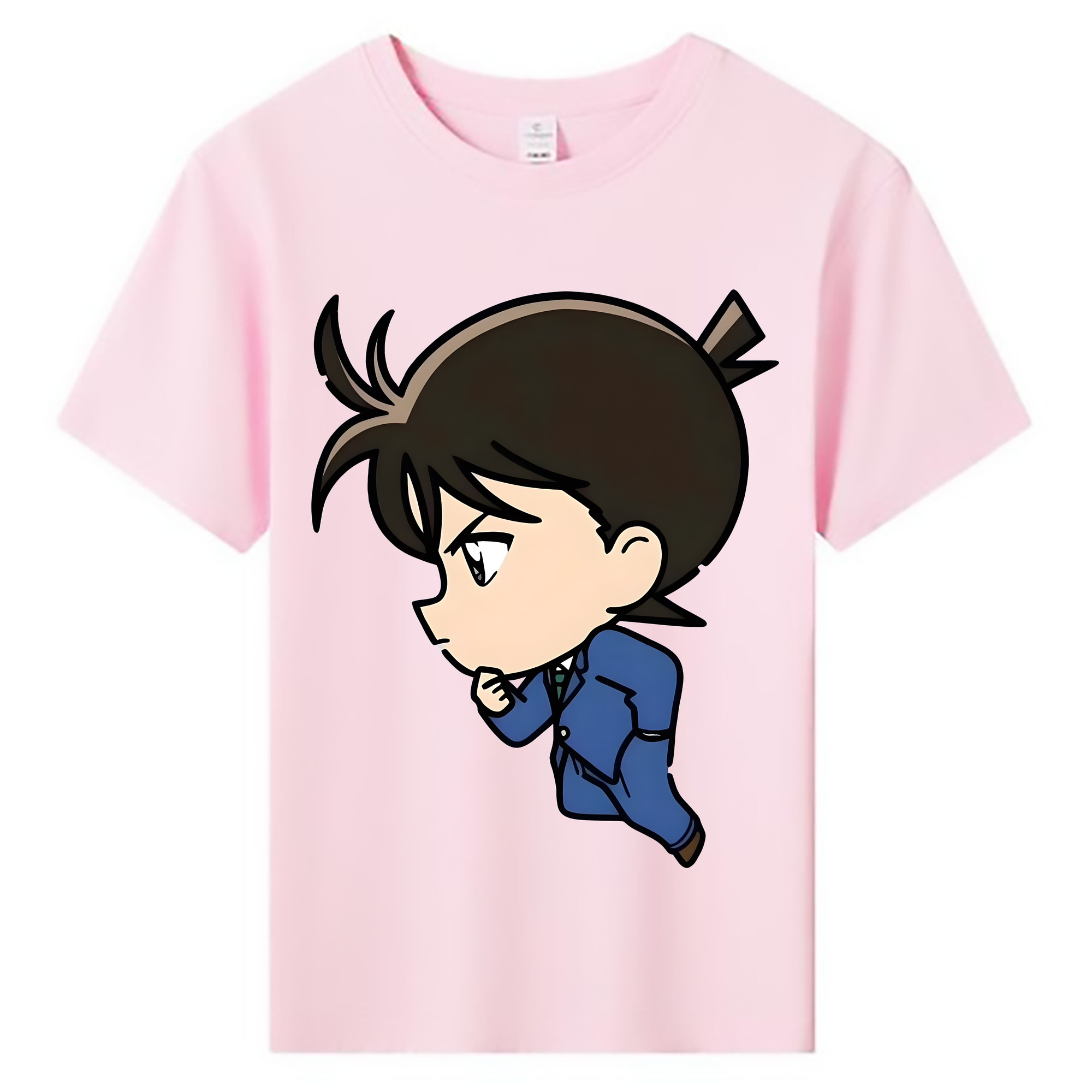 （画像用） 名探偵コナン 江戸川 コナン Detective Conan Conan Edogawa 綿100％キッズTシャツ（フロントプリント）