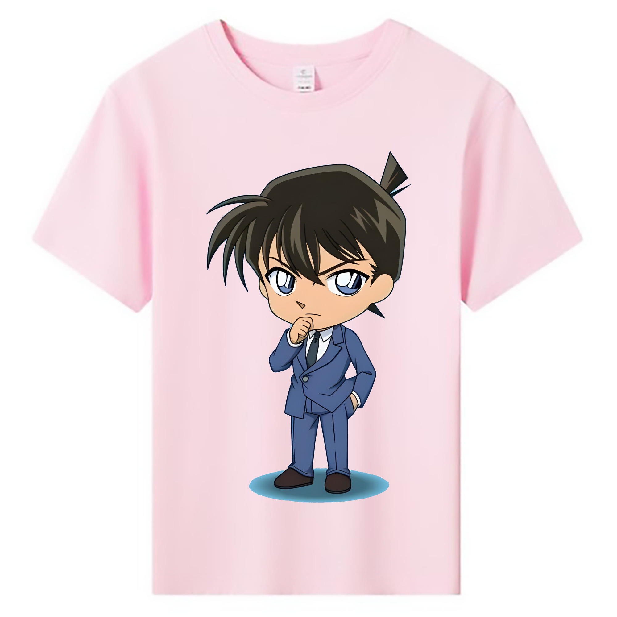 （画像用） 名探偵コナン 江戸川 コナン Detective Conan Conan Edogawa 綿100％キッズTシャツ（フロントプリント）