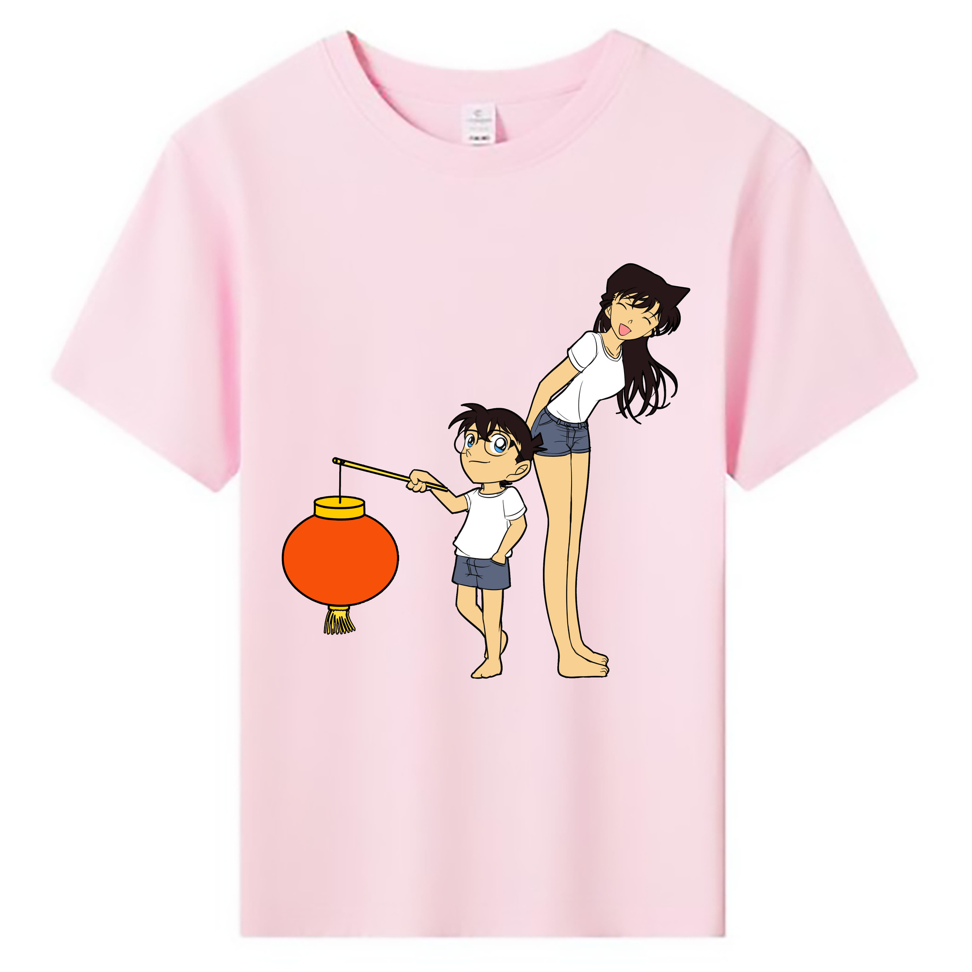 （画像用） 名探偵コナン 毛利 蘭 もうり らん、モーリ ラン Detective Conan Rachel Moore 綿100％キッズTシャツ（フロントプリント）