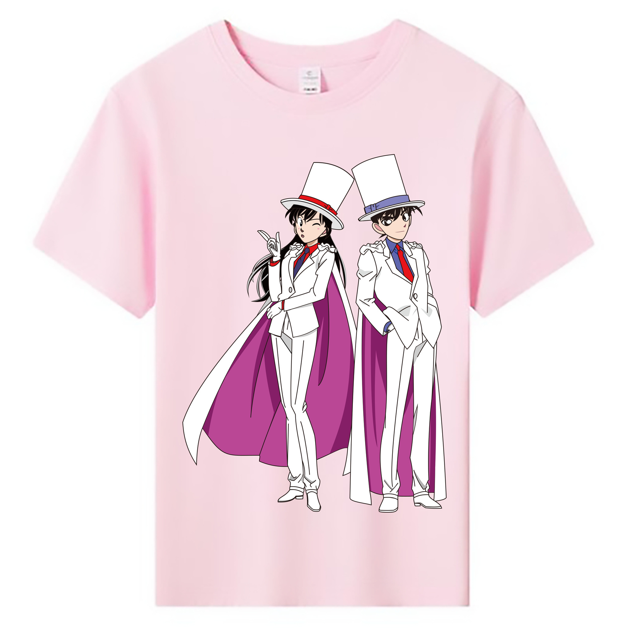 （画像用） 名探偵コナン くろば かいと Detective Conan Kuroba Kaito 綿100％キッズTシャツ（フロントプリント）