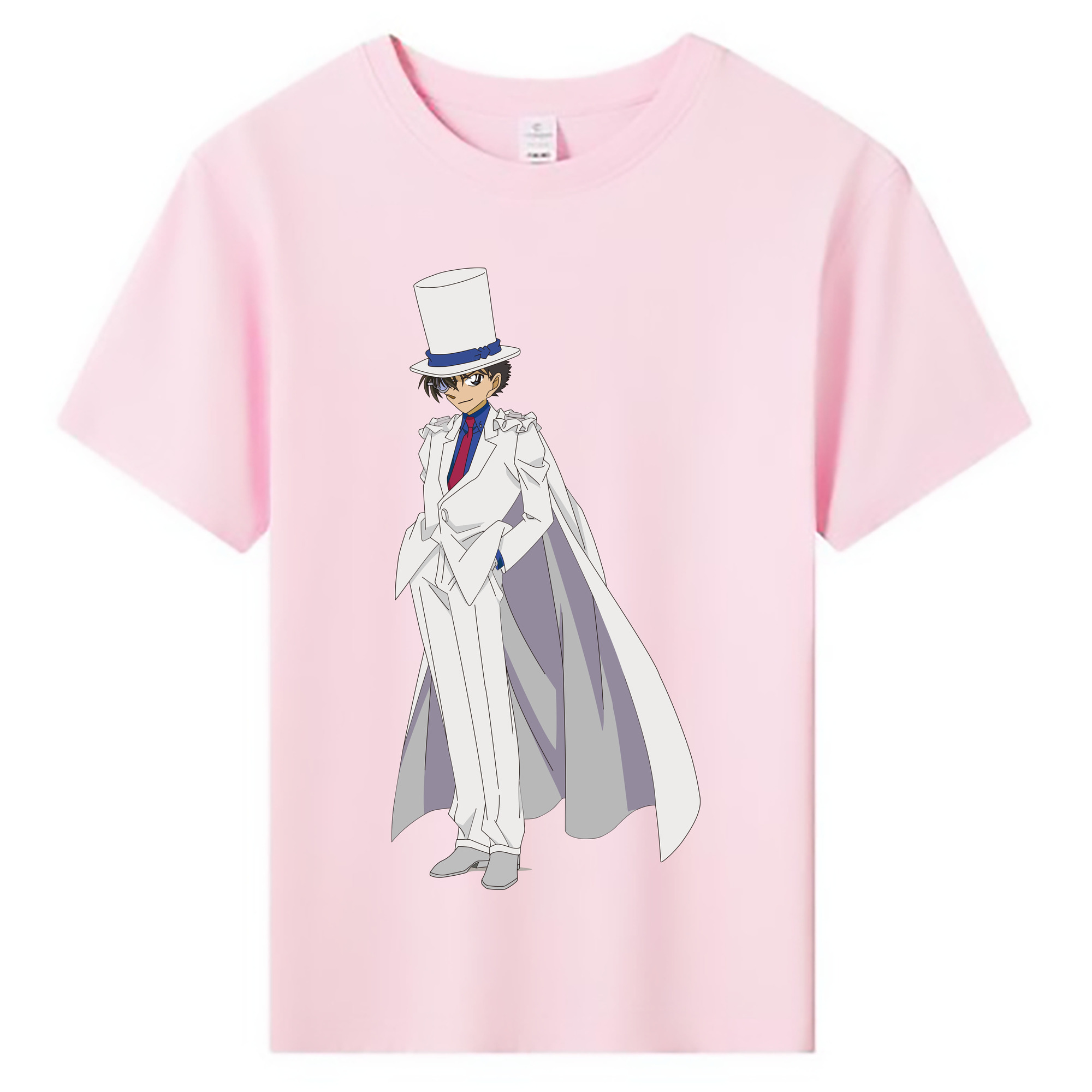 （画像用） 名探偵コナン くろば かいと Detective Conan Kuroba Kaito 綿100％キッズTシャツ（フロントプリント）