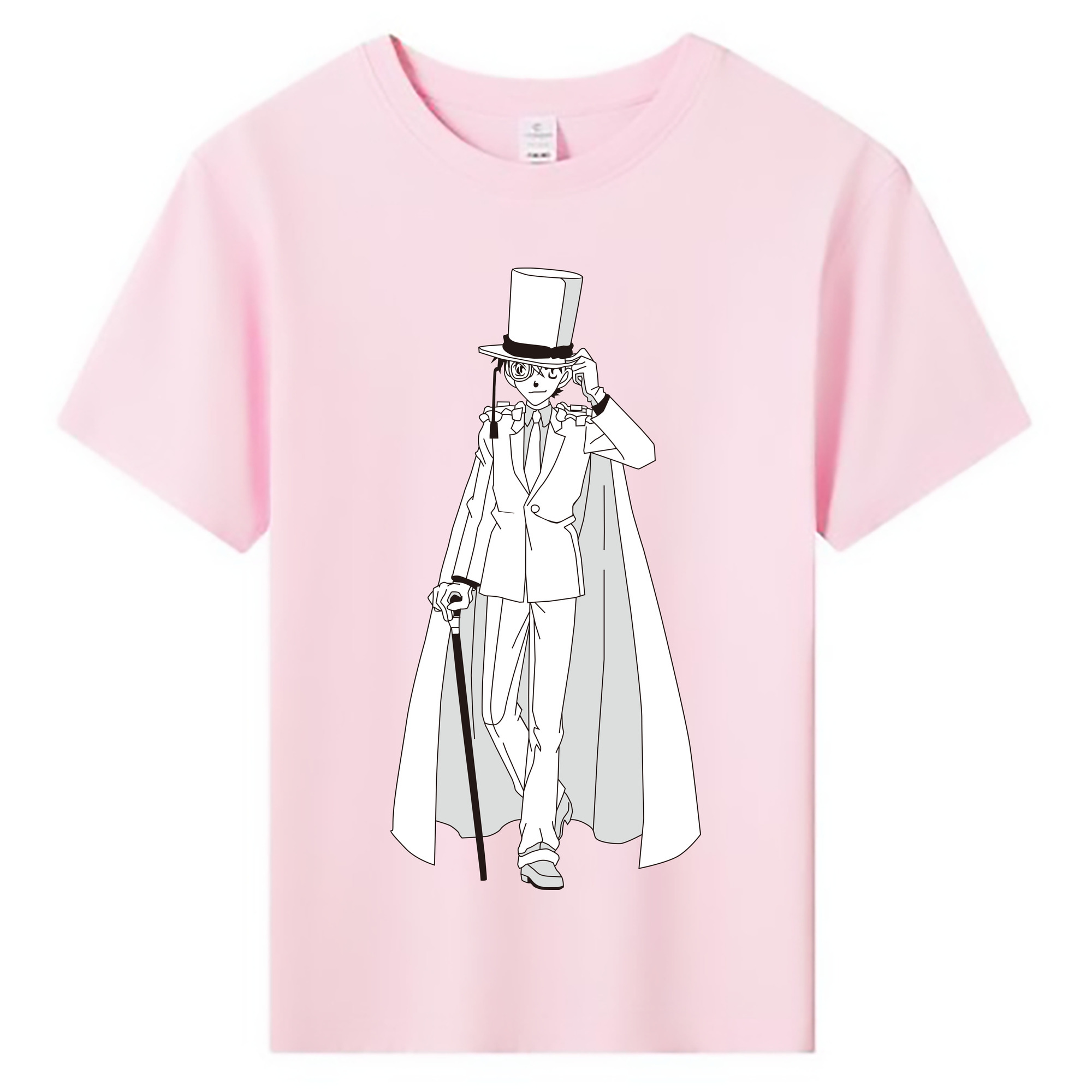 （画像用） 名探偵コナン くろば かいと Detective Conan Kuroba Kaito 綿100％キッズTシャツ（フロントプリント）