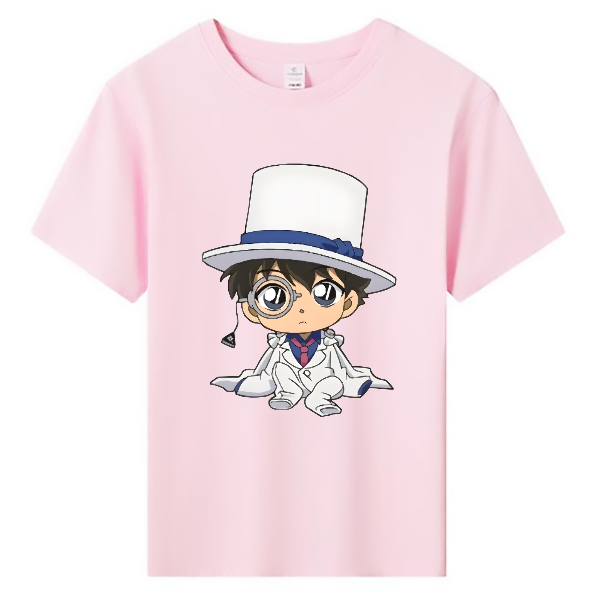 （画像用） 名探偵コナン くろば かいと Detective Conan Kuroba Kaito 綿100％キッズTシャツ（フロントプリント）