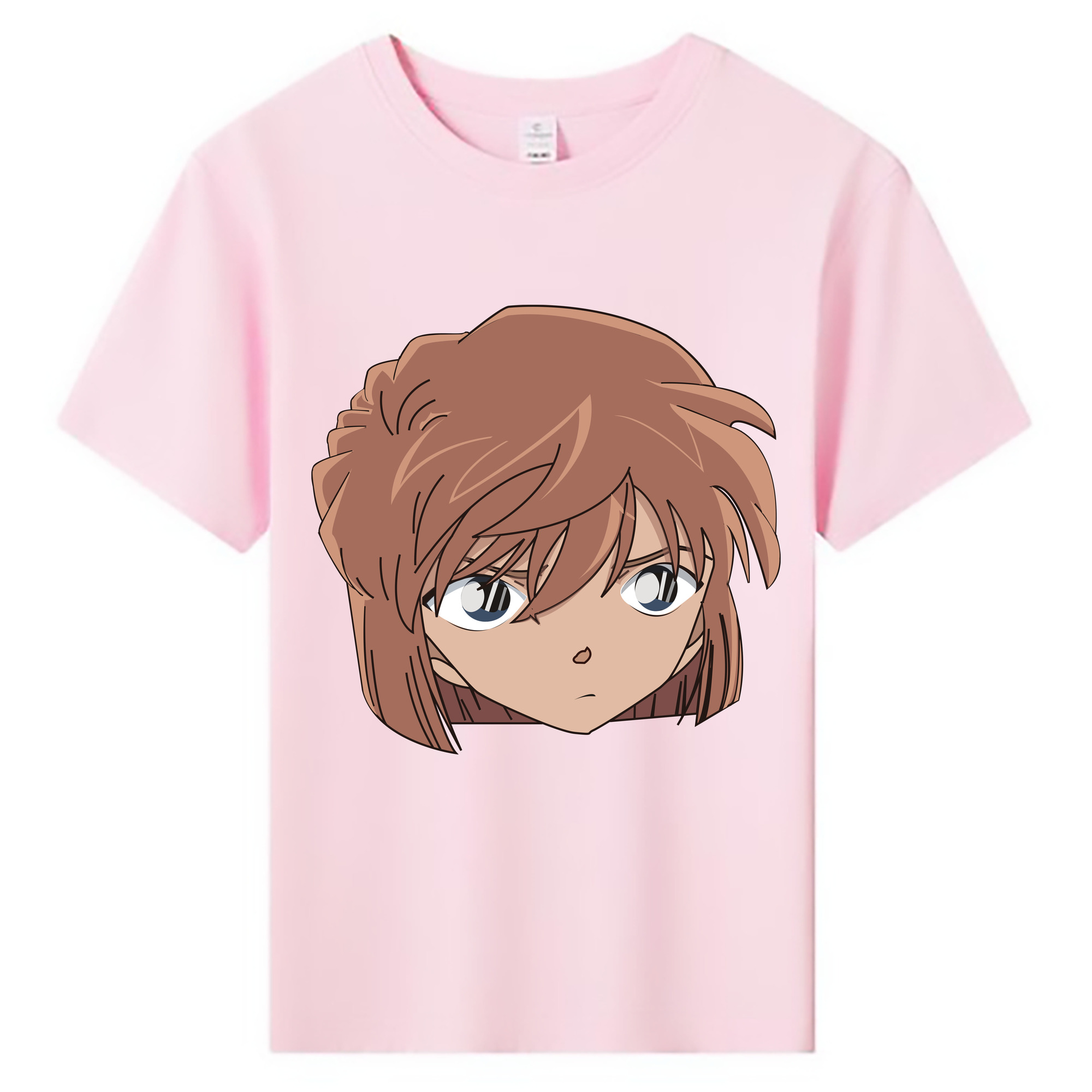 （画像用） 名探偵コナン 灰原 哀 はいばら あい Detective Conan Anita Hailey、Vi Graythorn Haibara Ai 綿100％キッズTシャツ（フロントプリント）