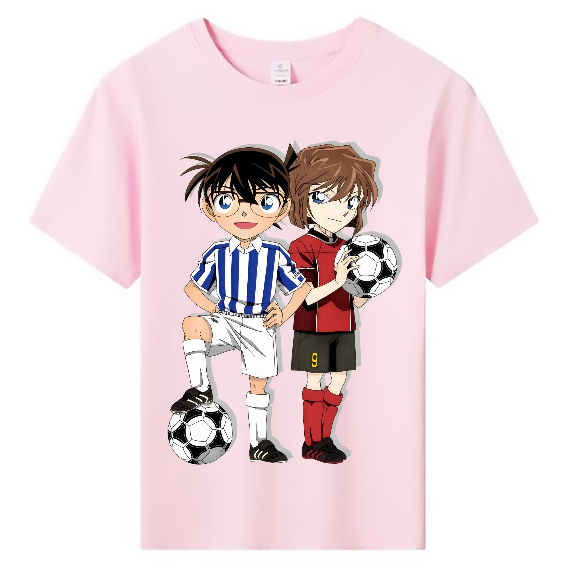 （画像用） 名探偵コナン 灰原 哀 はいばら あい Detective Conan Anita Hailey、Vi Graythorn Haibara Ai 綿100％キッズTシャツ（フロントプリント）