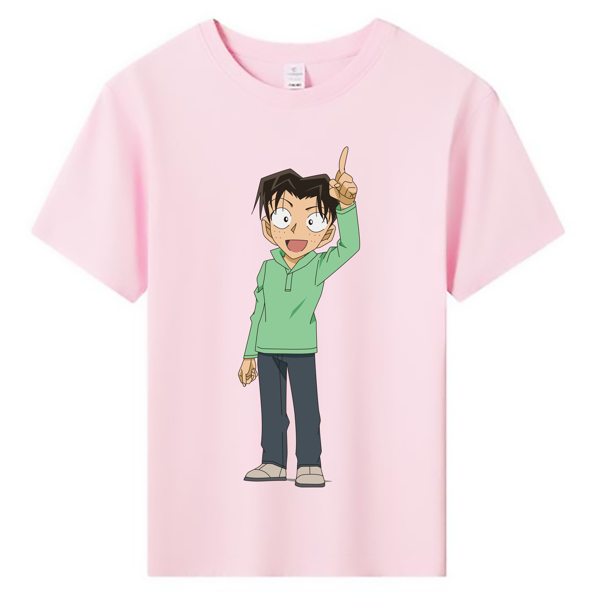 （画像用） 名探偵コナン 円谷 光彦 つぶらや みつひこ Detective Conan Mitch Tennyson 綿100％キッズTシャツ（フロントプリント）