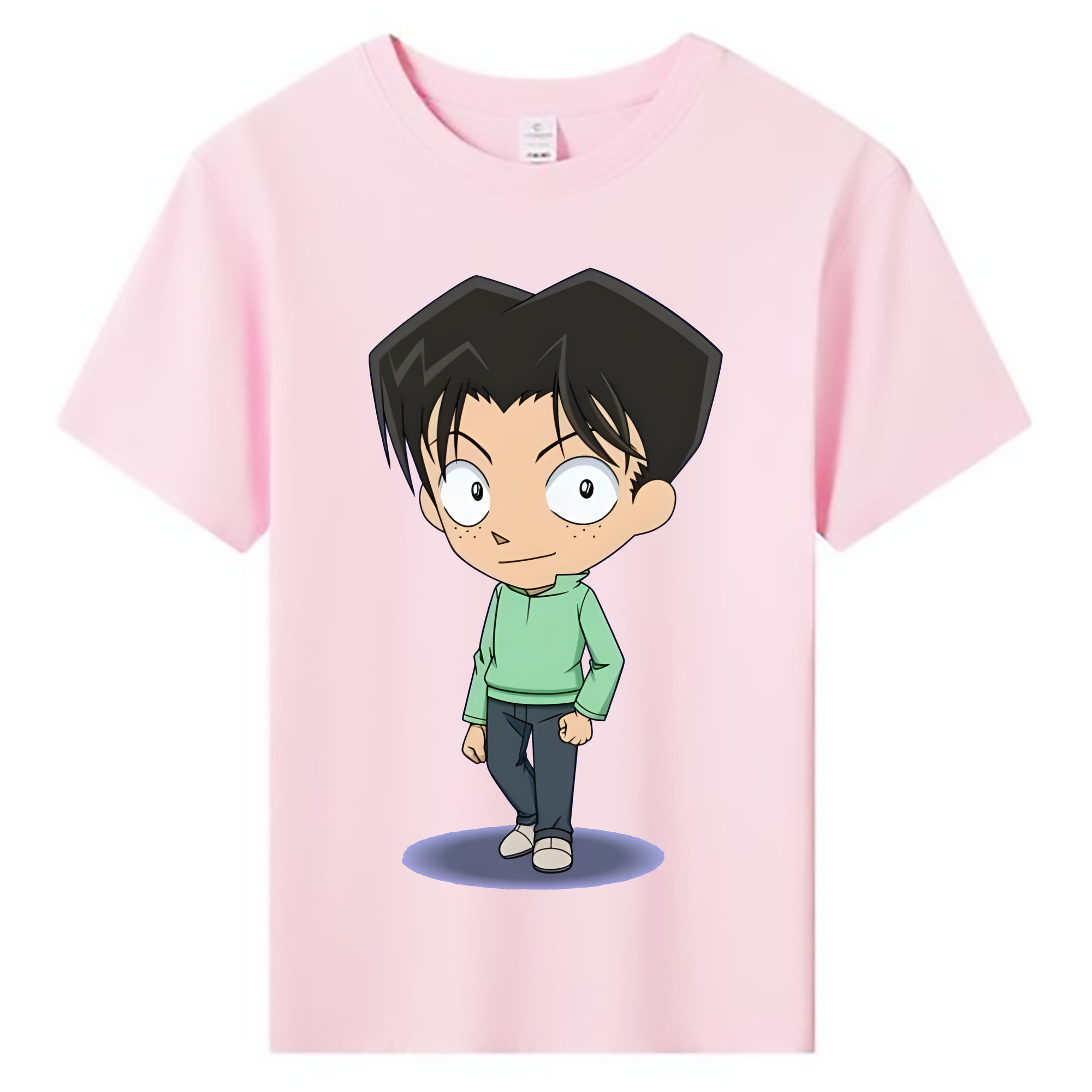 （画像用） 名探偵コナン 円谷 光彦 つぶらや みつひこ Detective Conan Mitch Tennyson 綿100％キッズTシャツ（フロントプリント）
