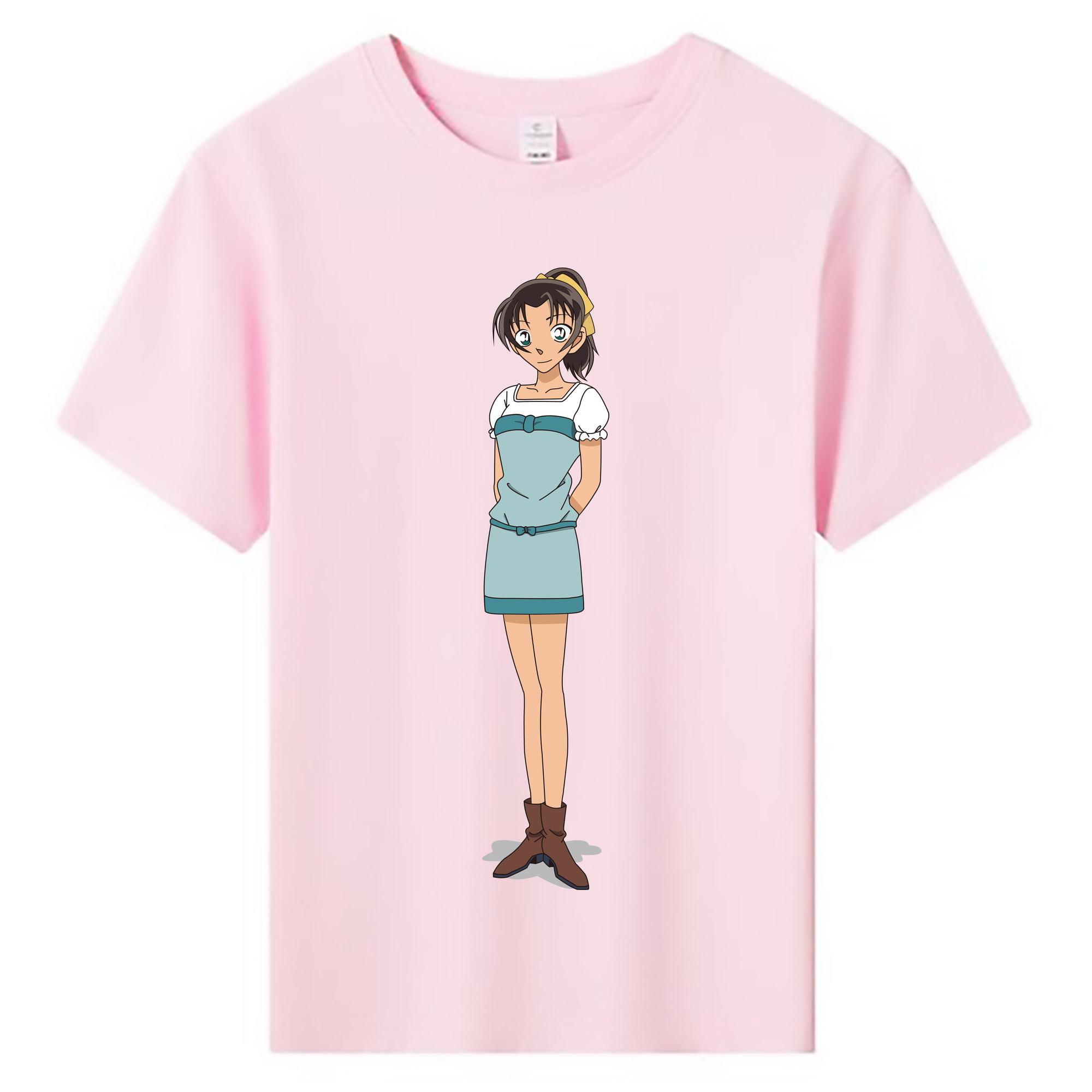 （画像用） 名探偵コナン Detective Conan 綿100％キッズTシャツ（フロントプリント）
